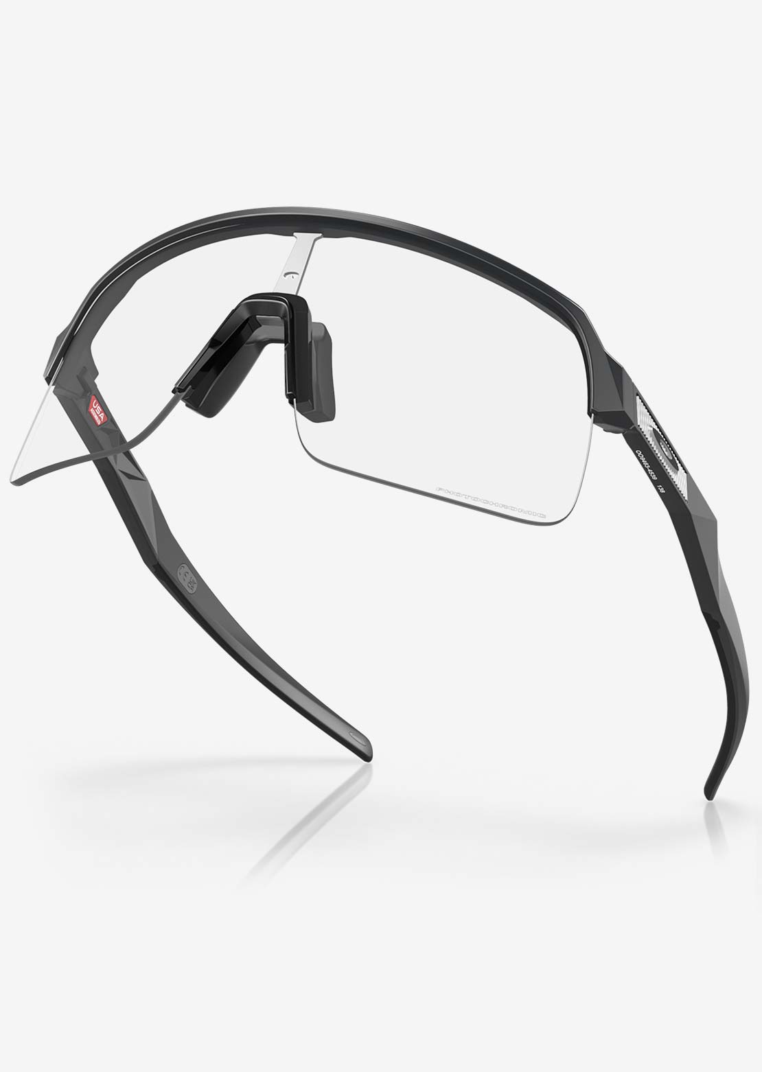 Oakley Men's Sutro Lite Bike Sunglasses Matte Carbon/Clear Photochromic