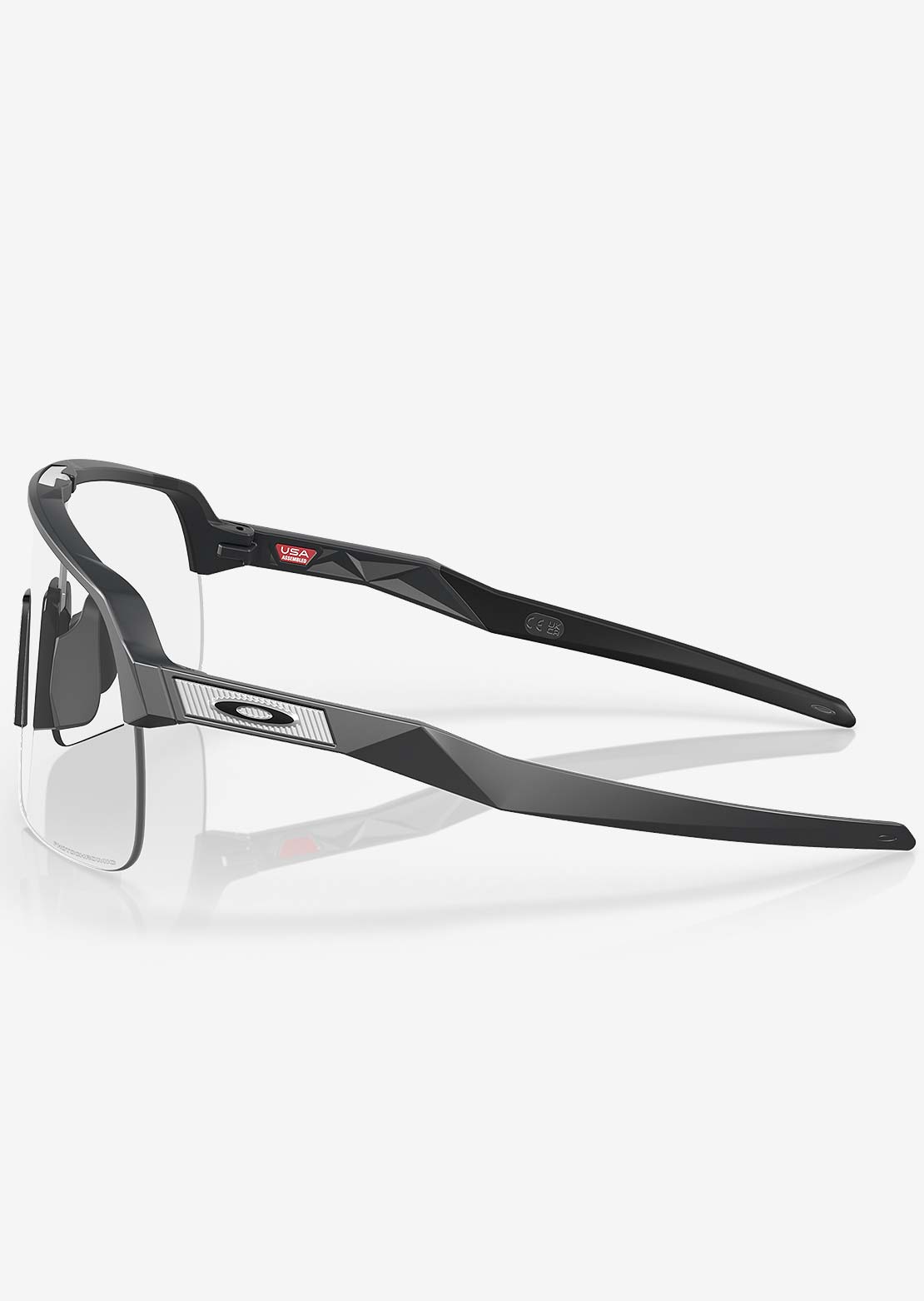 Oakley Men&#39;s Sutro Lite Bike Sunglasses Matte Carbon/Clear Photochromic