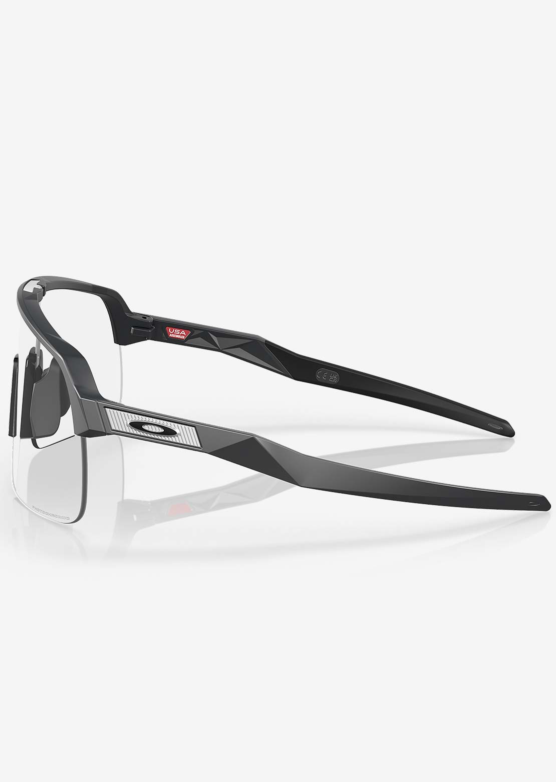 Oakley Men's Sutro Lite Bike Sunglasses Matte Carbon/Clear Photochromic