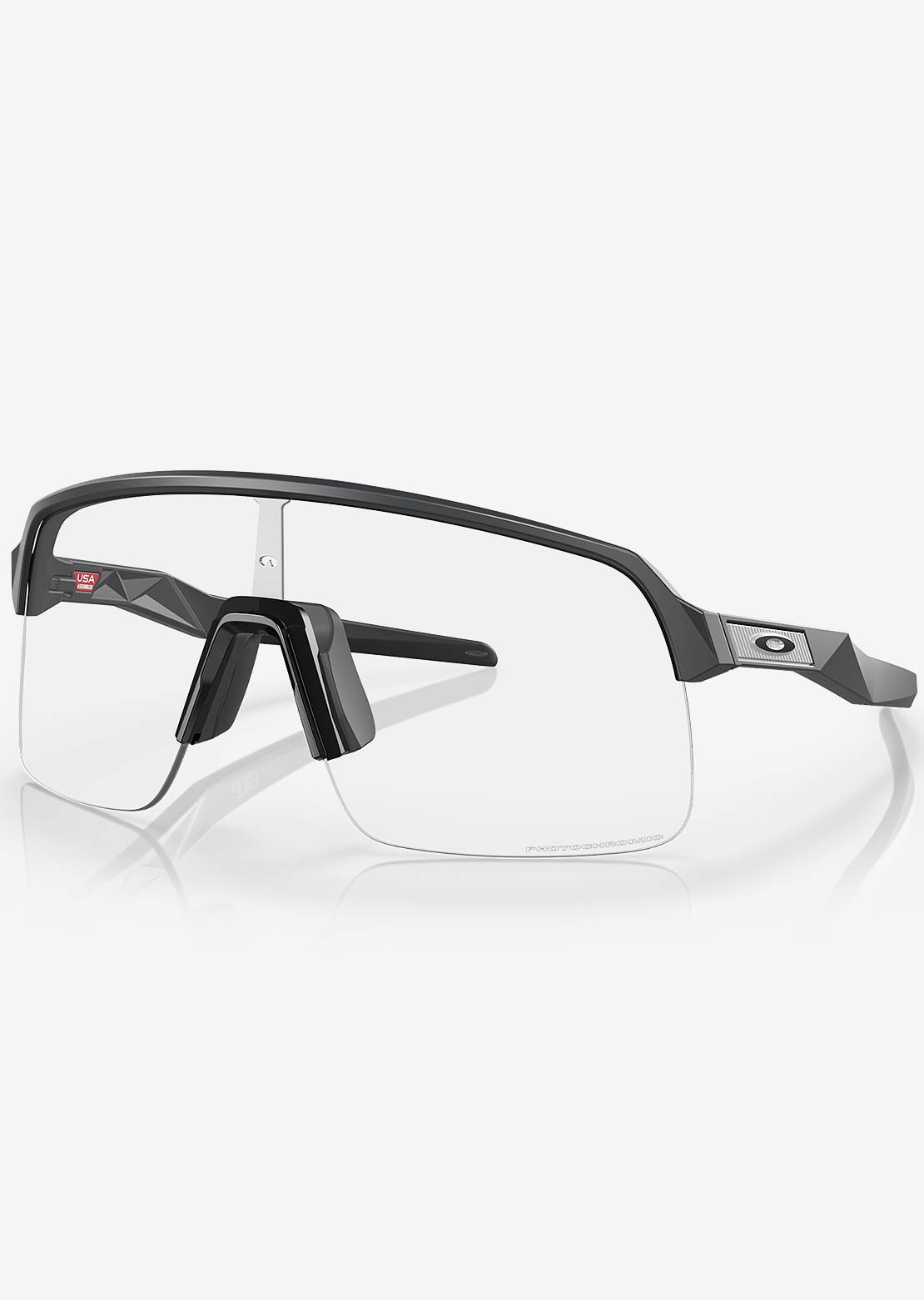 Oakley Men's Sutro Lite Bike Sunglasses Matte Carbon/Clear Photochromic