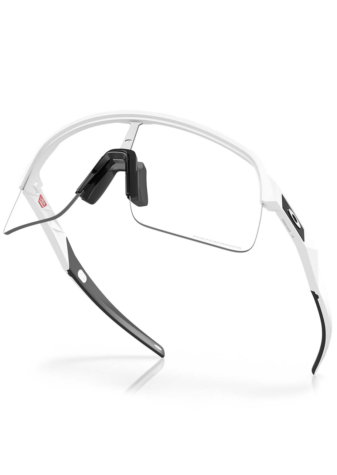 Oakley Men's Sutro Lite Bike Sunglasses Matte White/Clear Photochromic