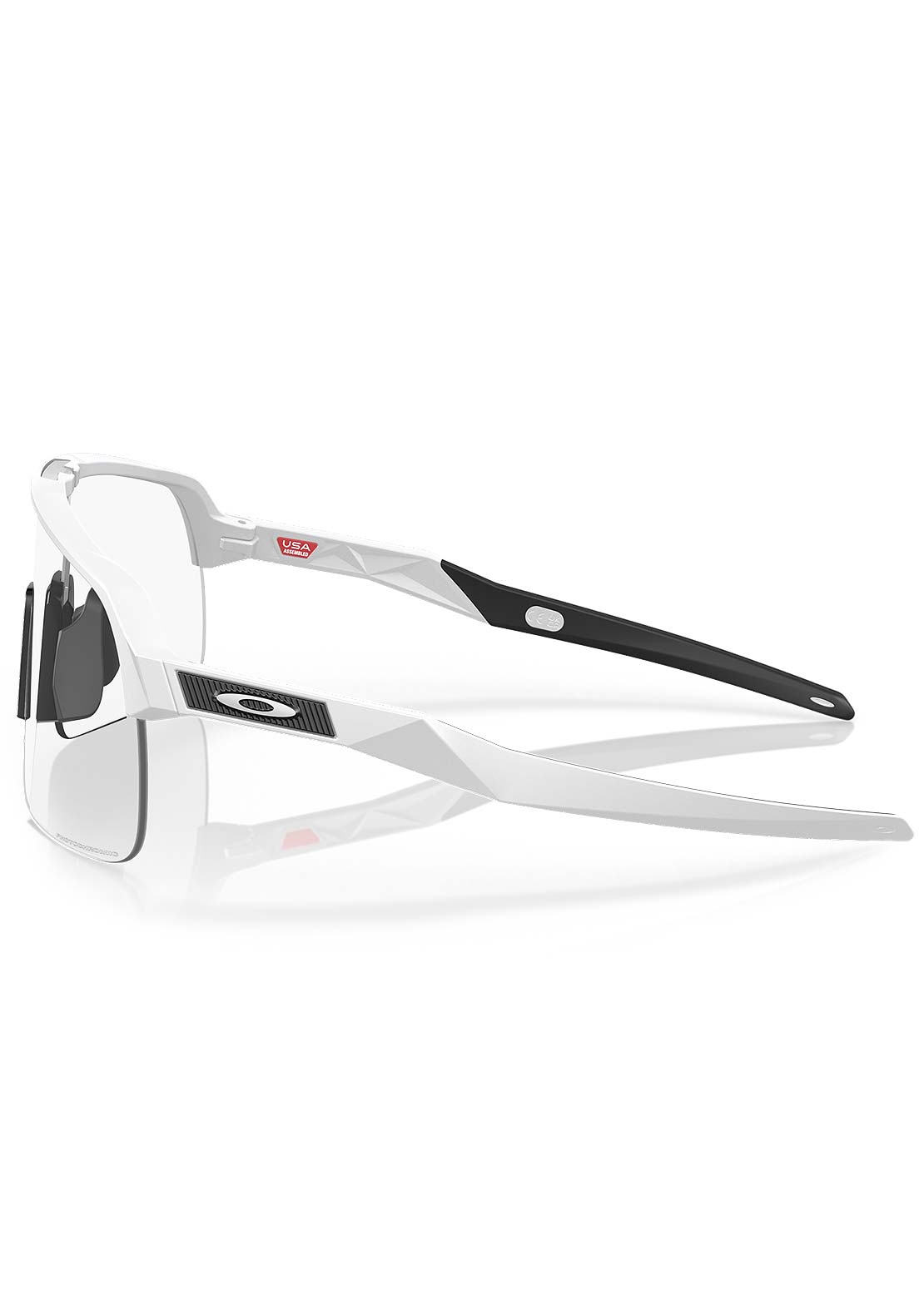 Oakley Men's Sutro Lite Bike Sunglasses Matte White/Clear Photochromic