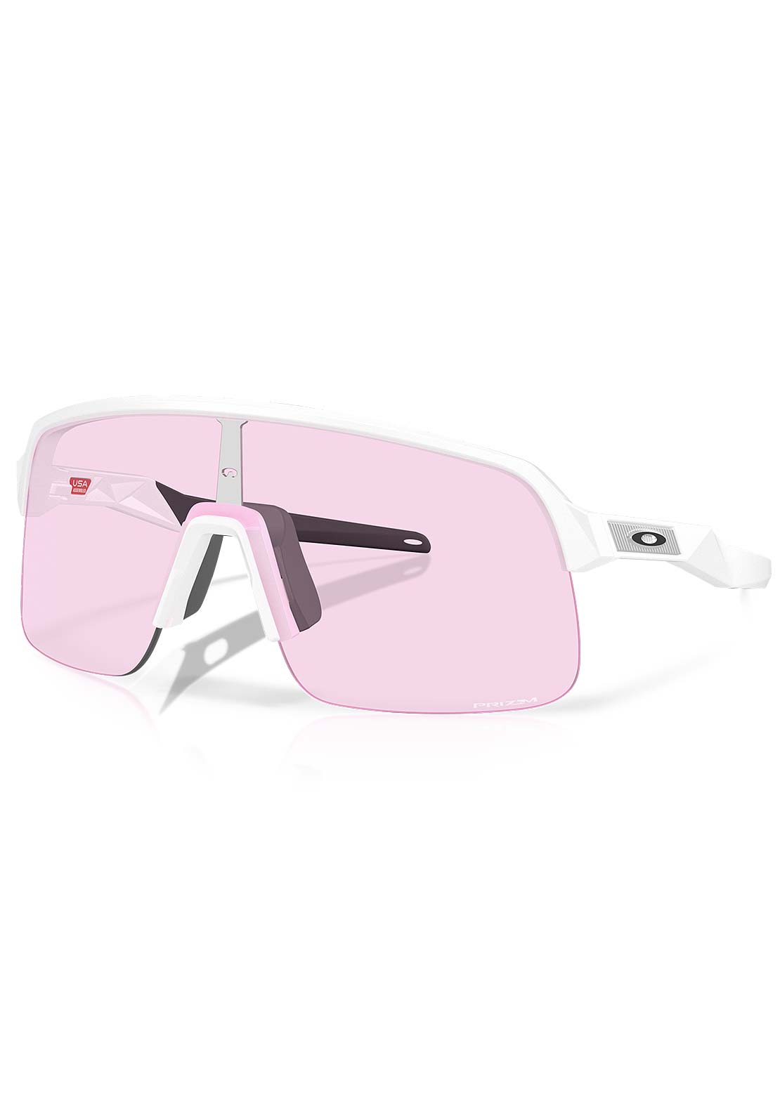 Oakley Men's Sutro Lite S Bike Sunglasses Matte White/Prizm Low Light