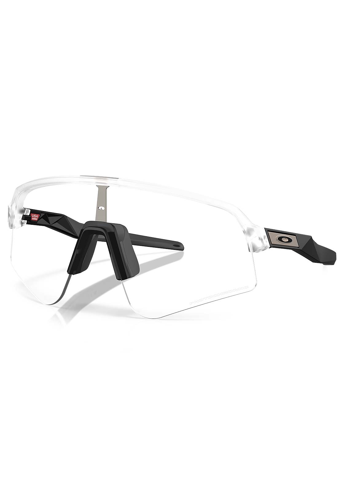 Oakley Men's Sutro Lite Sweep Bike Sunglasses Matte Clear/Photochromic