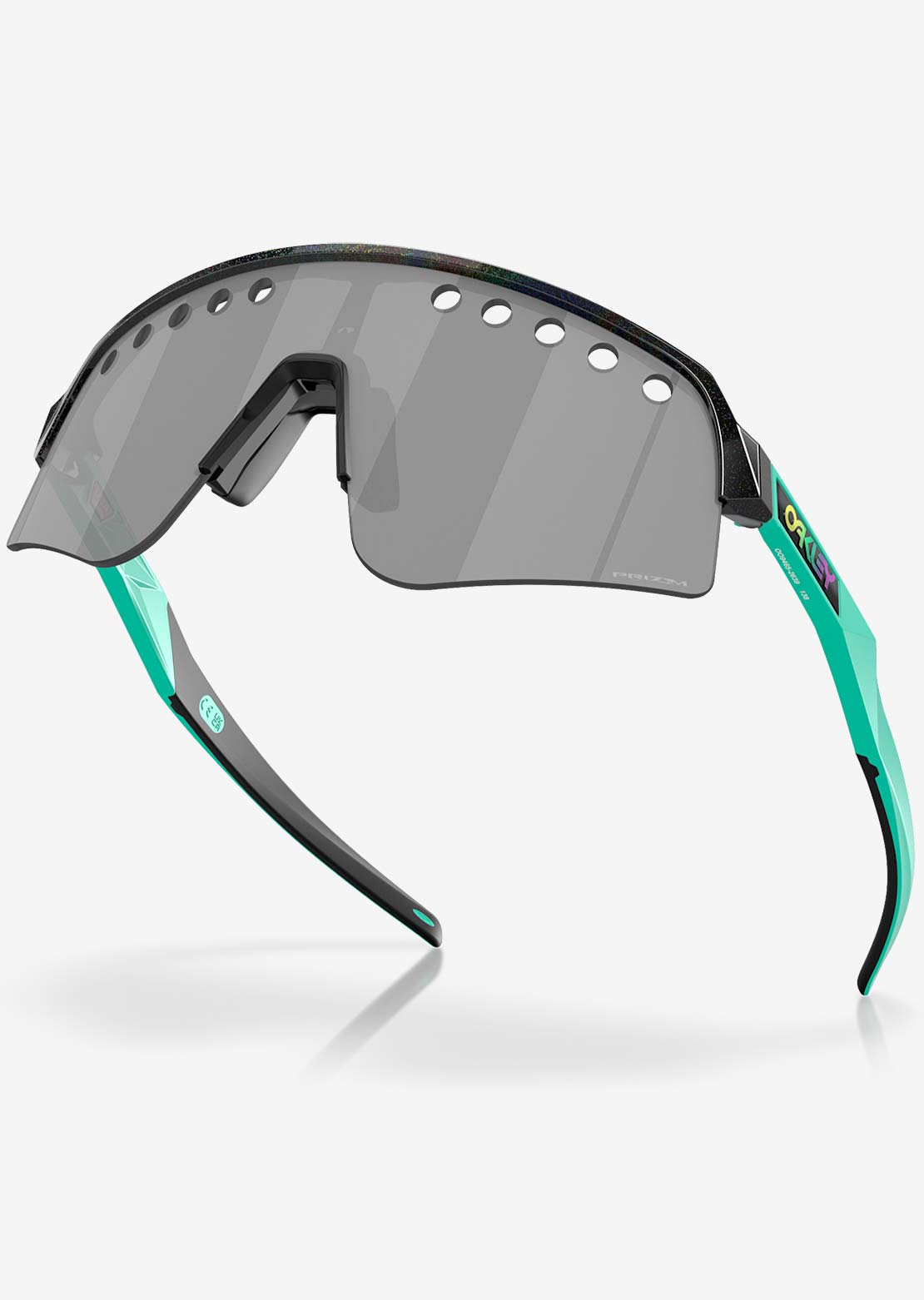 Oakley Men's Sutro Lite Sweep Prizm Bike Sunglasses Dark Galaxy/Prizm Black