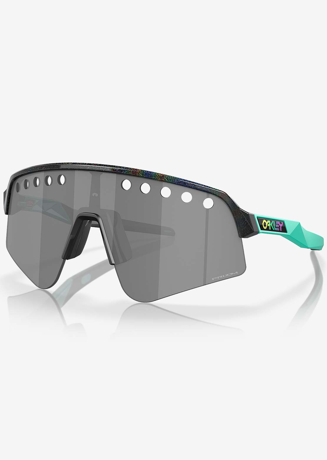 Oakley Men's Sutro Lite Sweep Prizm Bike Sunglasses Dark Galaxy/Prizm Black