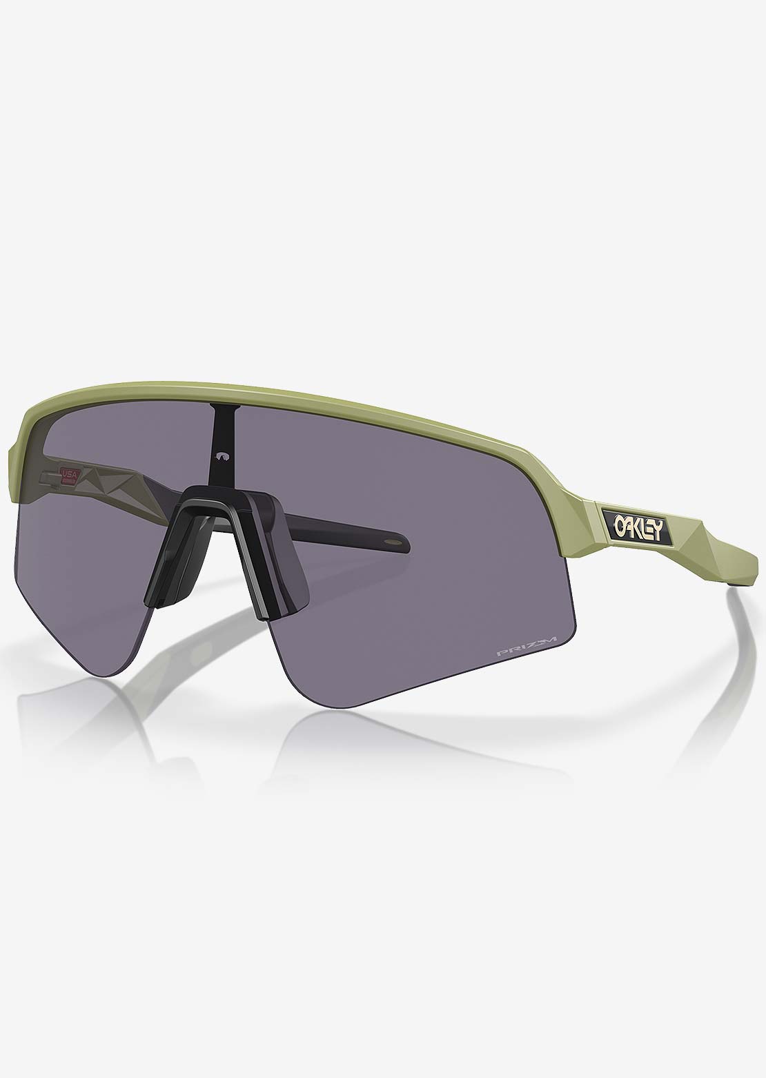 Oakley Men&#39;s Sutro Lite Sweep Prizm Bike Sunglasses Fern/Prizm Grey