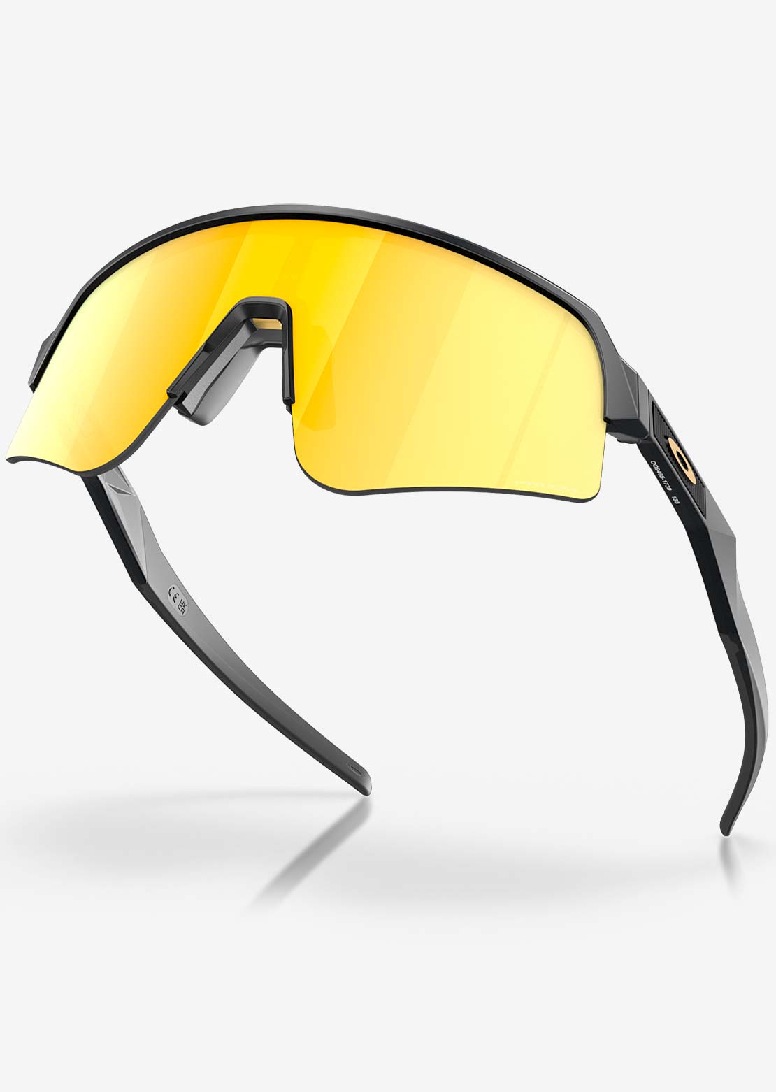 Oakley Men&#39;s Sutro Lite Sweep Prizm Bike Sunglasses Matte Carbon/Prizm 24k