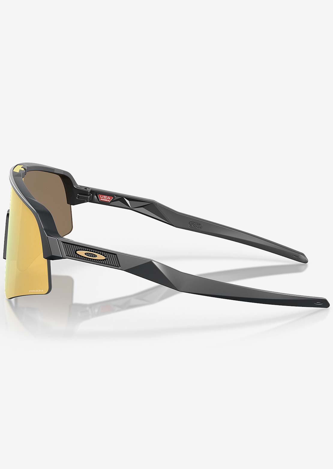 Oakley Men&#39;s Sutro Lite Sweep Prizm Bike Sunglasses Matte Carbon/Prizm 24k