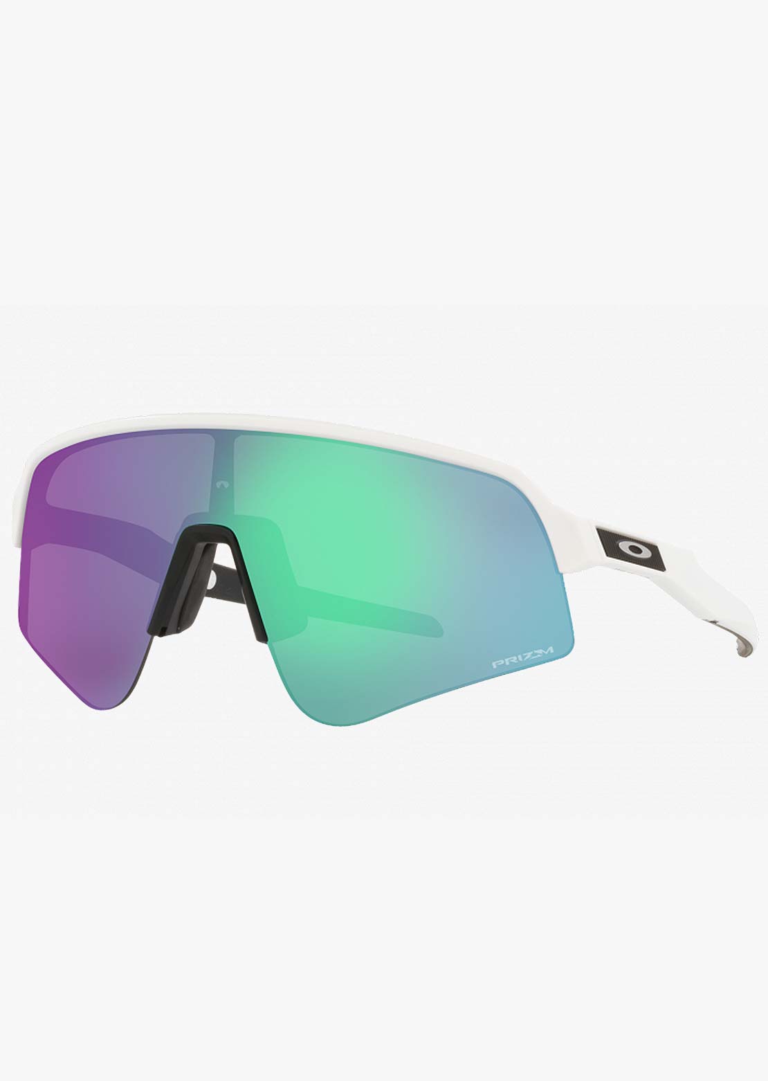 Oakley Men's Sutro Lite Sweep Prizm Bike Sunglasses Matte White/Prizm Road Jade