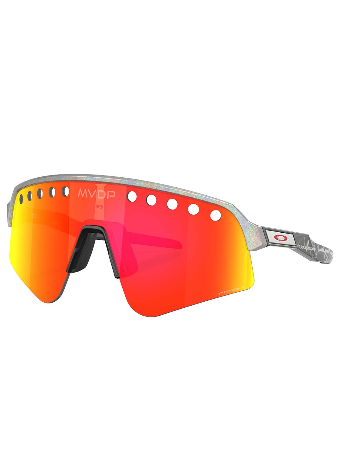 Oakley Men's Sutro Lite Sweep Prizm Bike Sunglasses Space Dust/Prizm Ruby