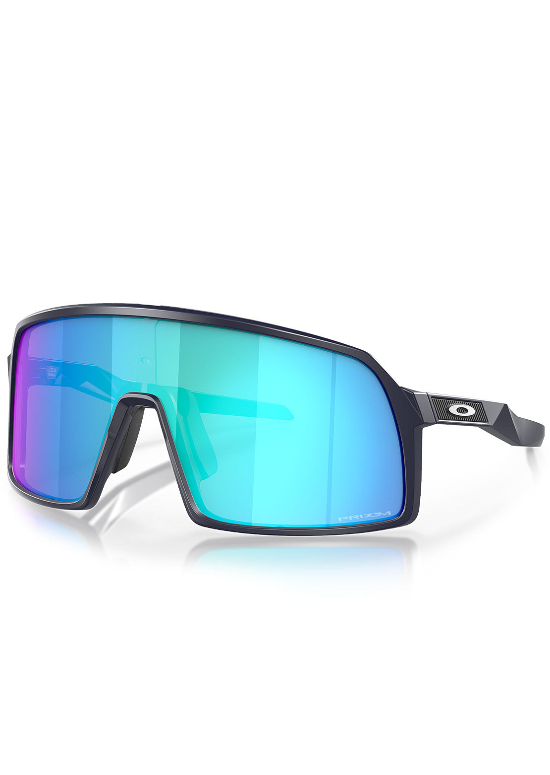 Oakley Men's Sutro S Prizm Bike Sunglasses Matte Navy/Prizm Sapphire Iridium