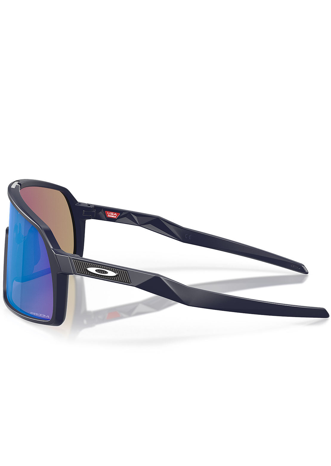 Oakley Men's Sutro S Prizm Bike Sunglasses Matte Navy/Prizm Sapphire Iridium