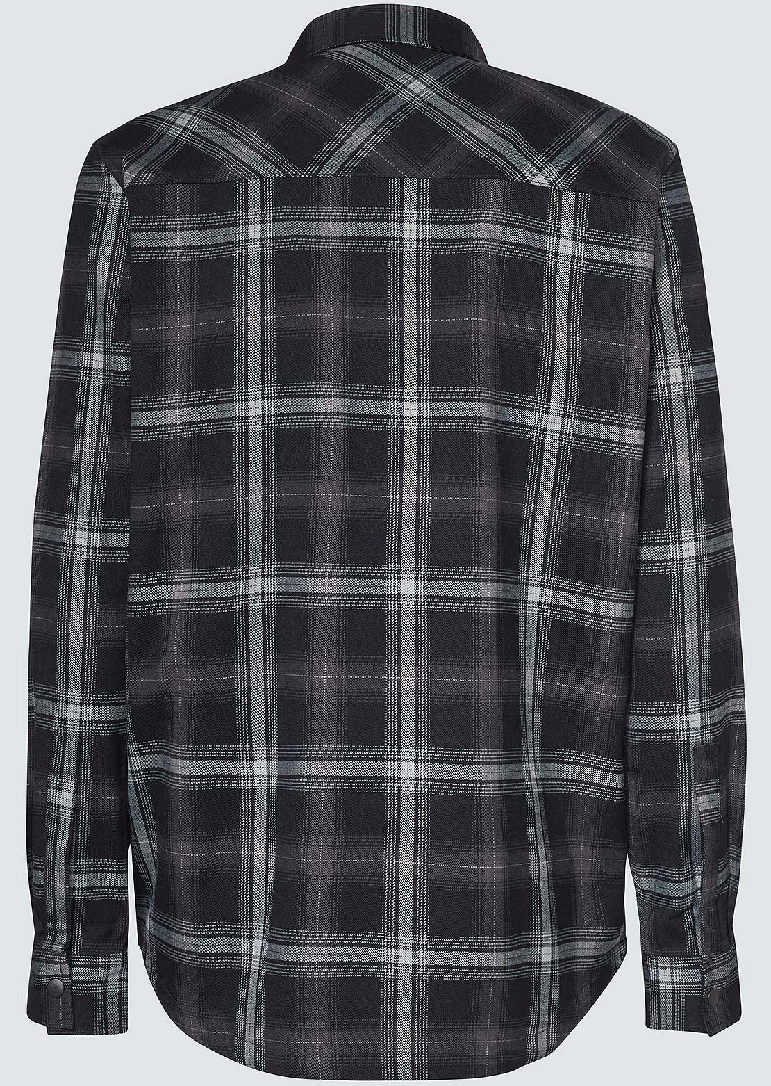 Oakley Men&#39;s TC Skull Flannel Shirt Black/Grey Check