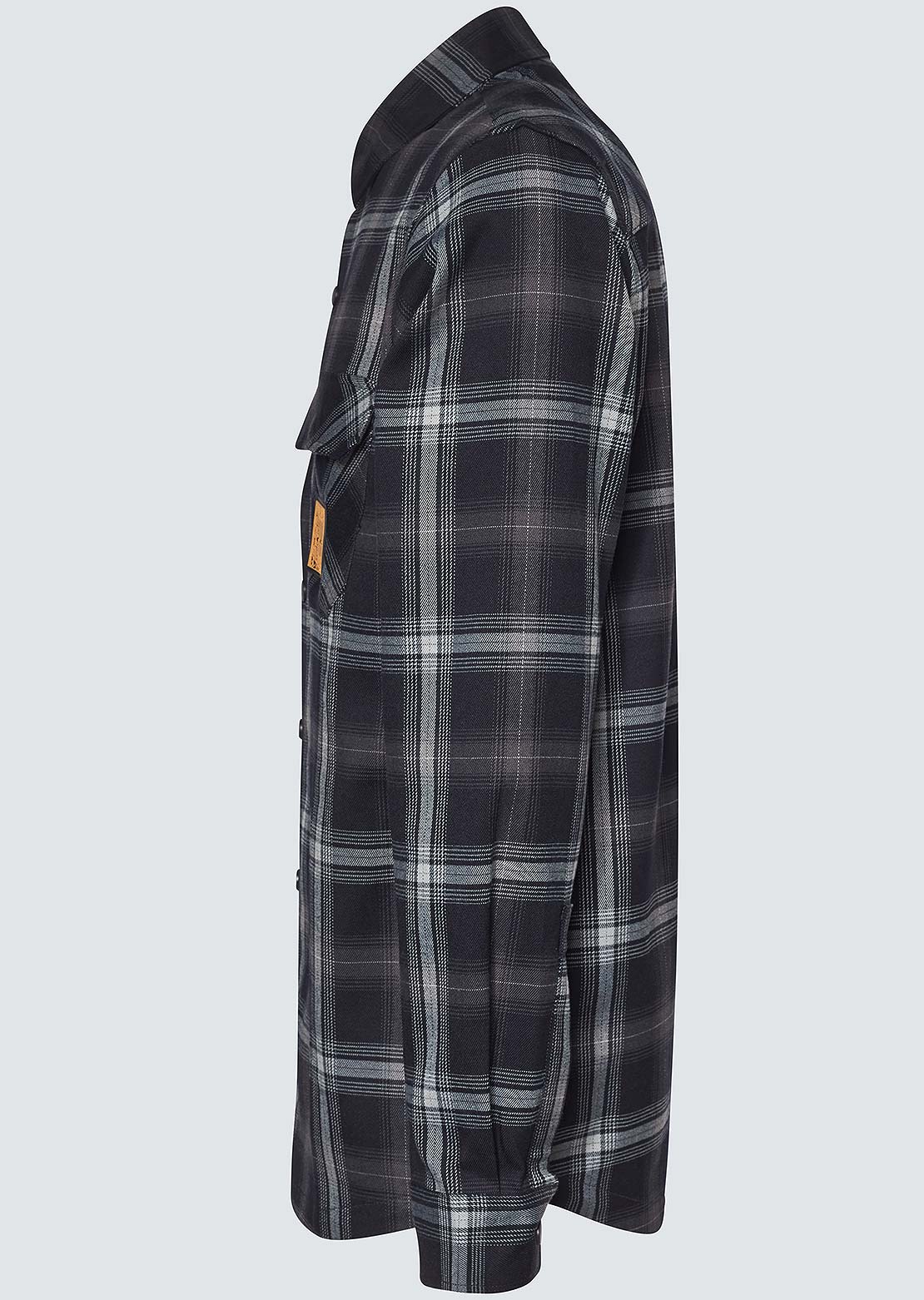 Oakley Men&#39;s TC Skull Flannel Shirt Black/Grey Check