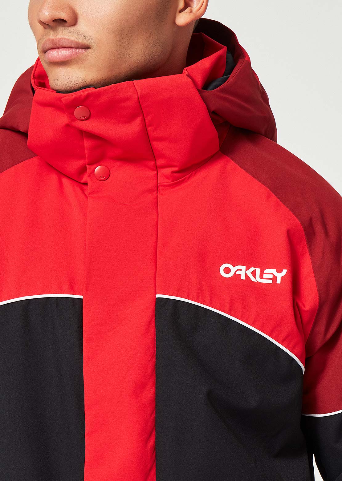 Oakley Men&#39;s TNP Rotation RC Insulated Jacket Red/Black Color Block