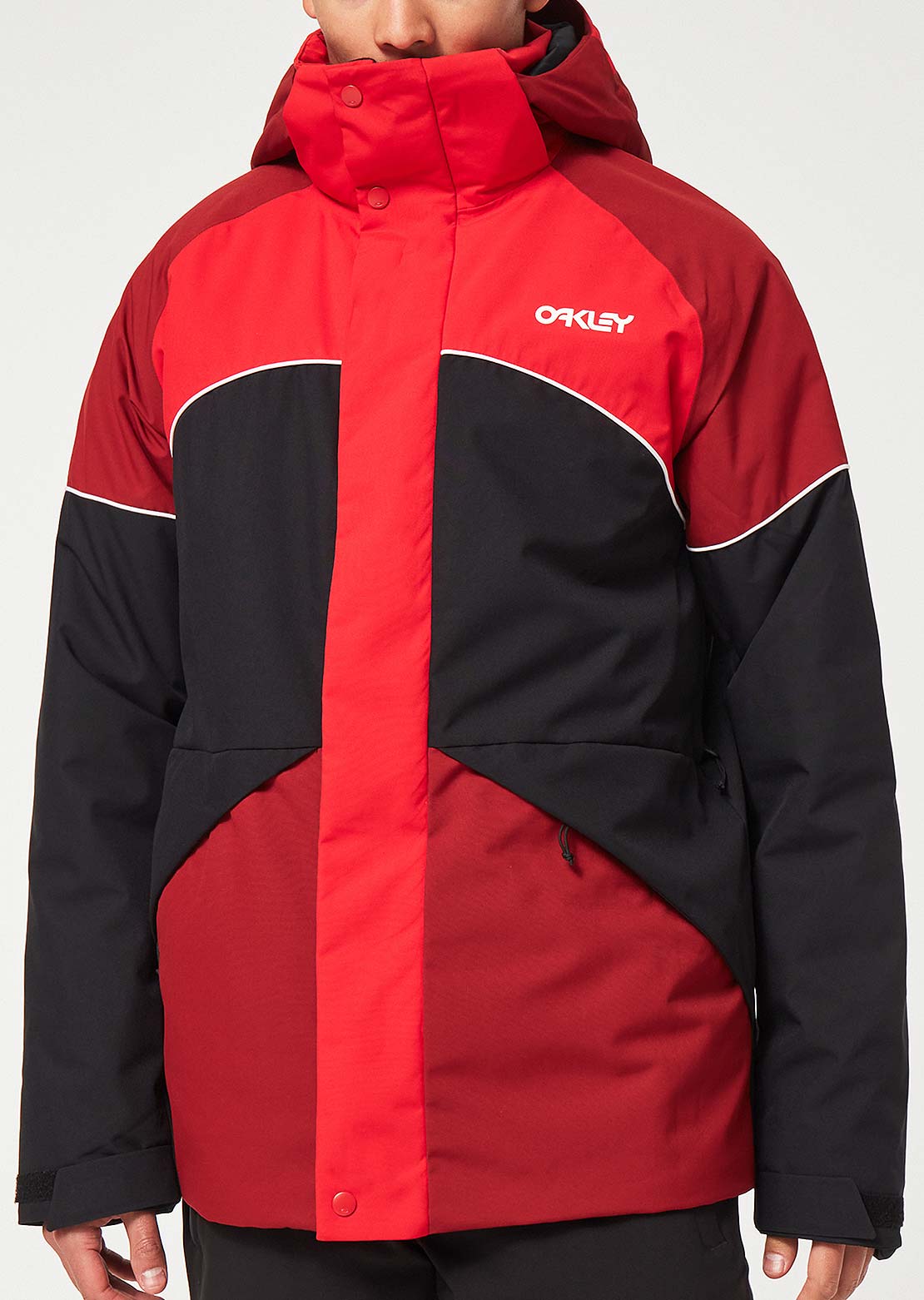 Oakley Men&#39;s TNP Rotation RC Insulated Jacket Red/Black Color Block
