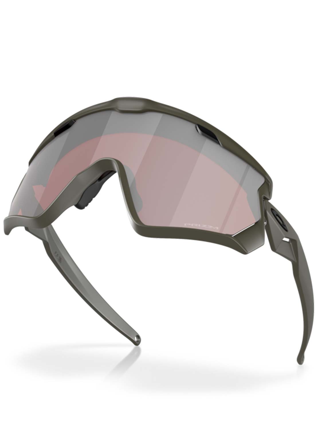 Oakley Men&#39;s Wind Jacket 2.0 Sunglasses Matte Olive/Prizm Snow Black Iridium