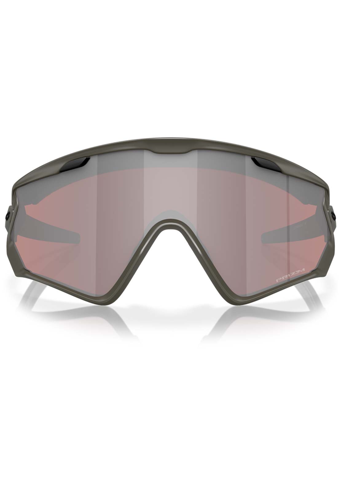Oakley Men&#39;s Wind Jacket 2.0 Sunglasses Matte Olive/Prizm Snow Black Iridium