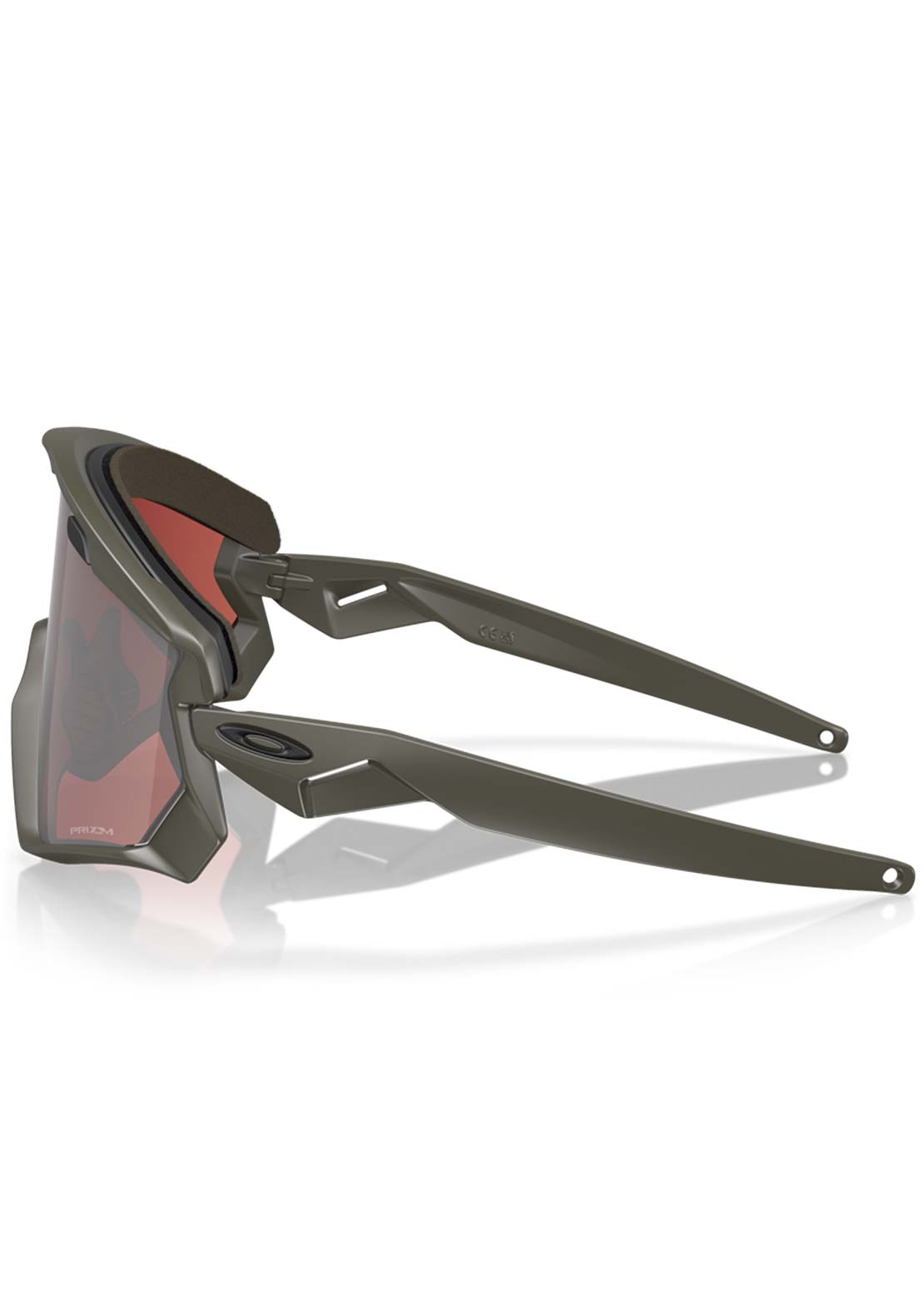 Oakley Men&#39;s Wind Jacket 2.0 Sunglasses Matte Olive/Prizm Snow Black Iridium