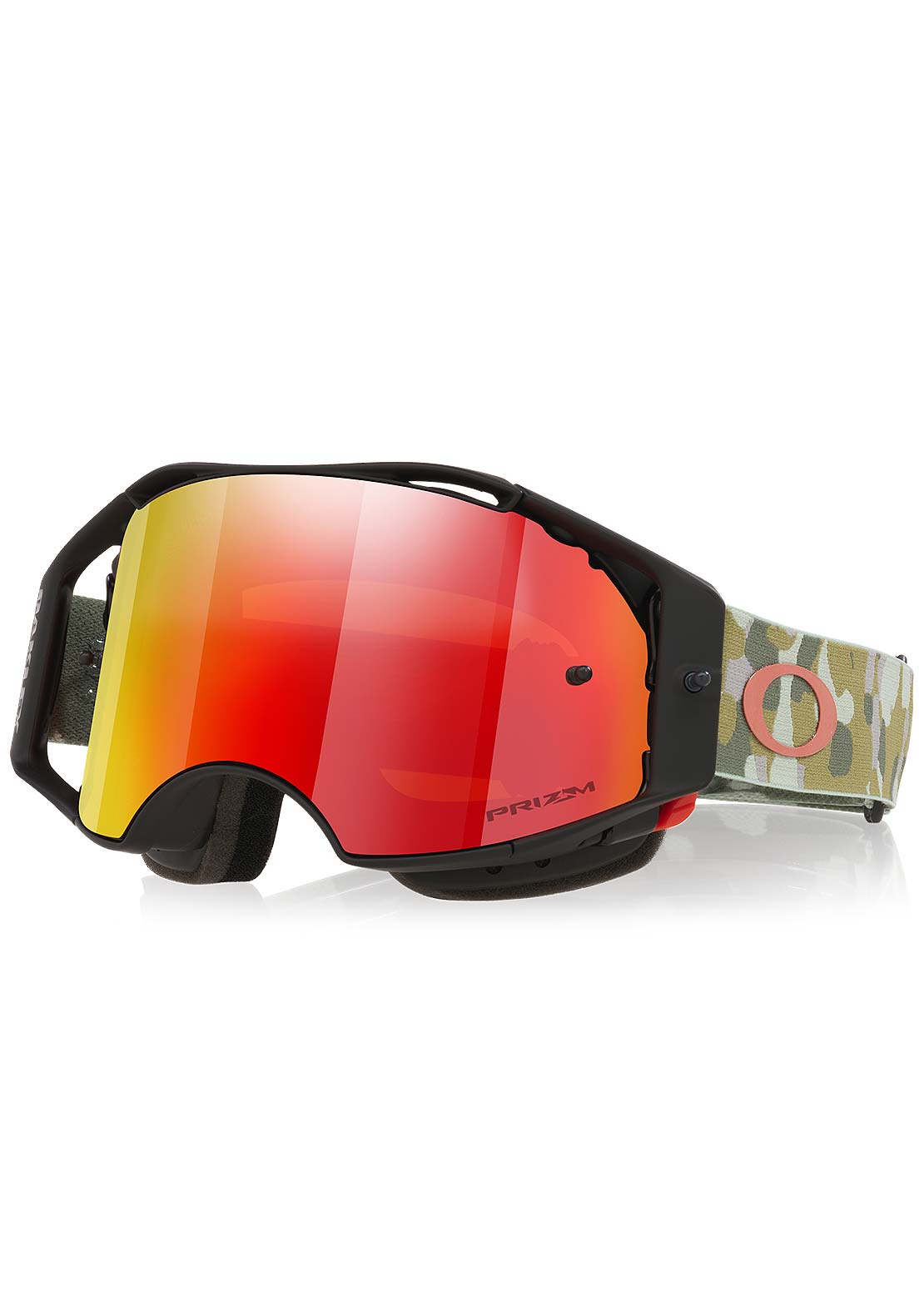 Oakley Unisex Airbrake MTB Mountain Bike Goggles Green Camo/Prizm Trail Torch
