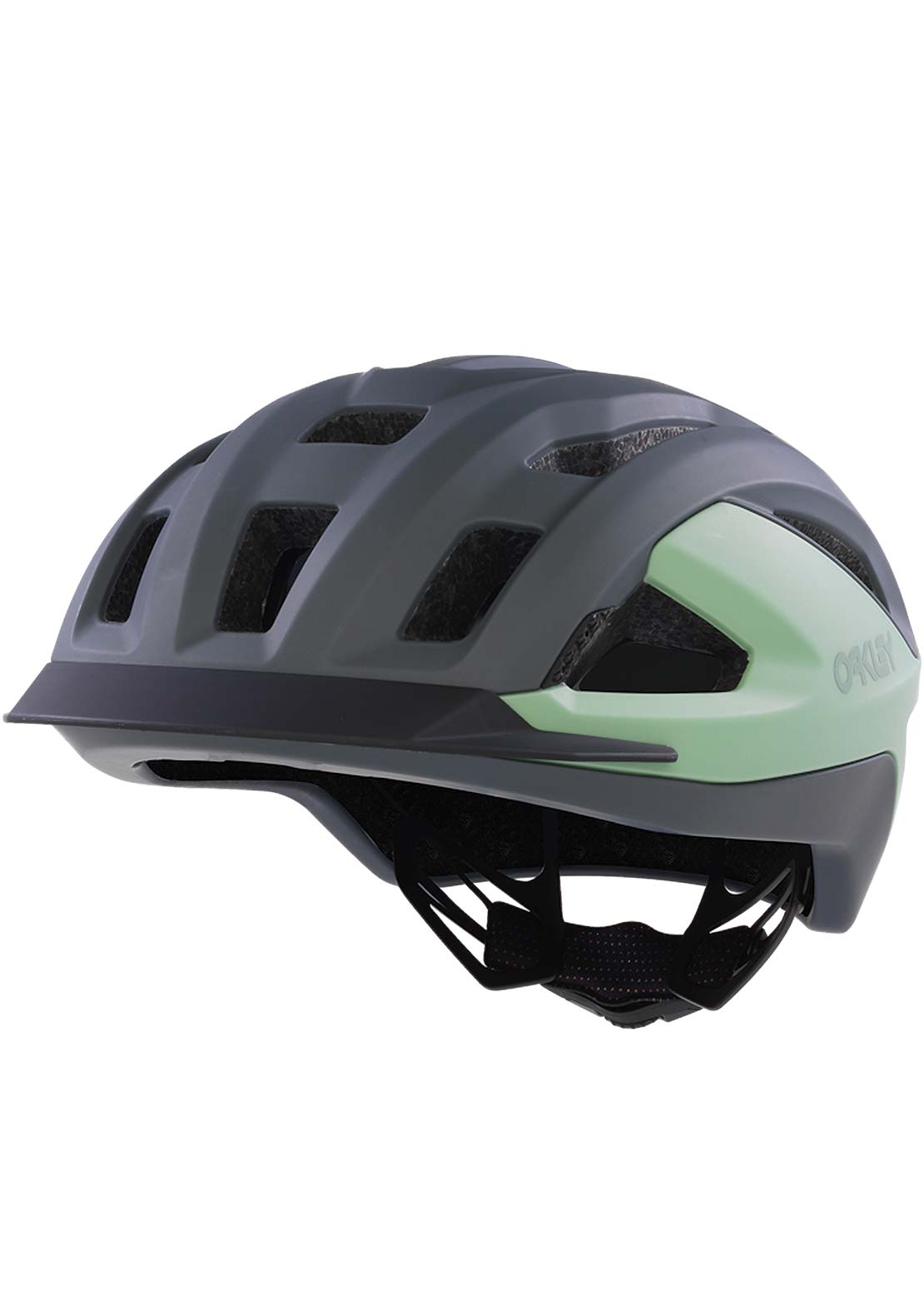 Oakley Unisex Aro3 Allroad Bike Helmet Matte Dark Gray/Jade