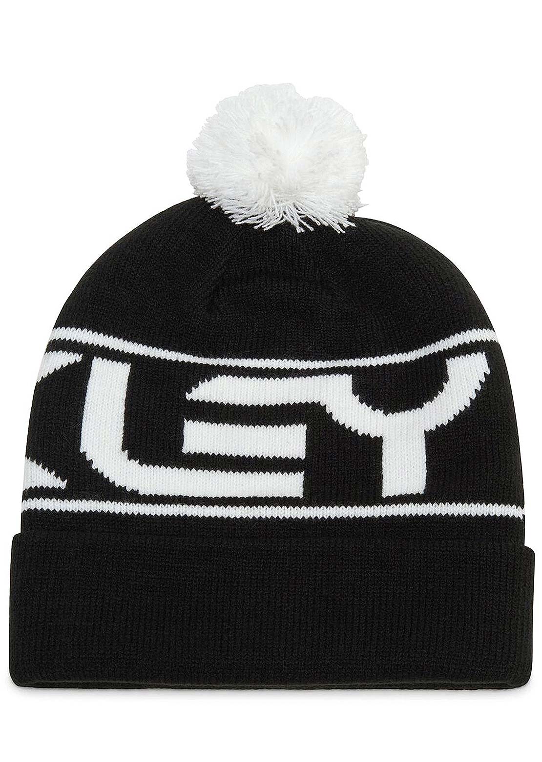 Oakley Unisex Factory Cuff Beanie Black/White Logo