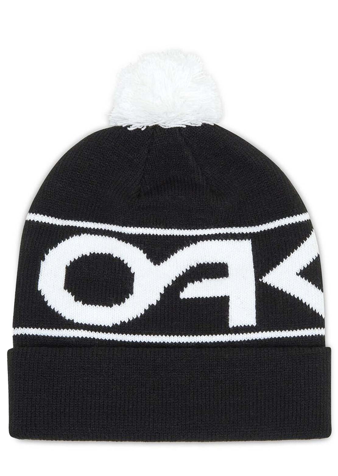 Oakley Unisex Factory Cuff Beanie Black/White Logo