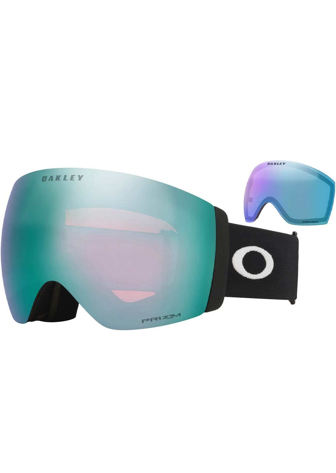 Oakley Unisex Flight Deck Pro L Goggles Matte Black/Prizm Sapphire & Prizm Iced