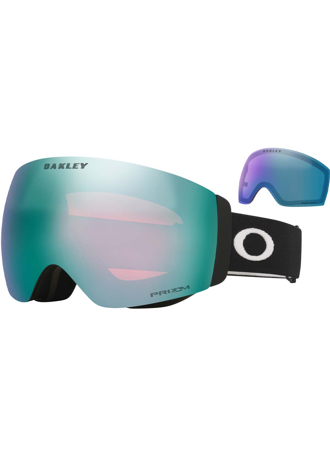 Oakley Unisex Flight Deck Pro M Goggles Matte Black/Prizm Sapphire & Prizm Iced
