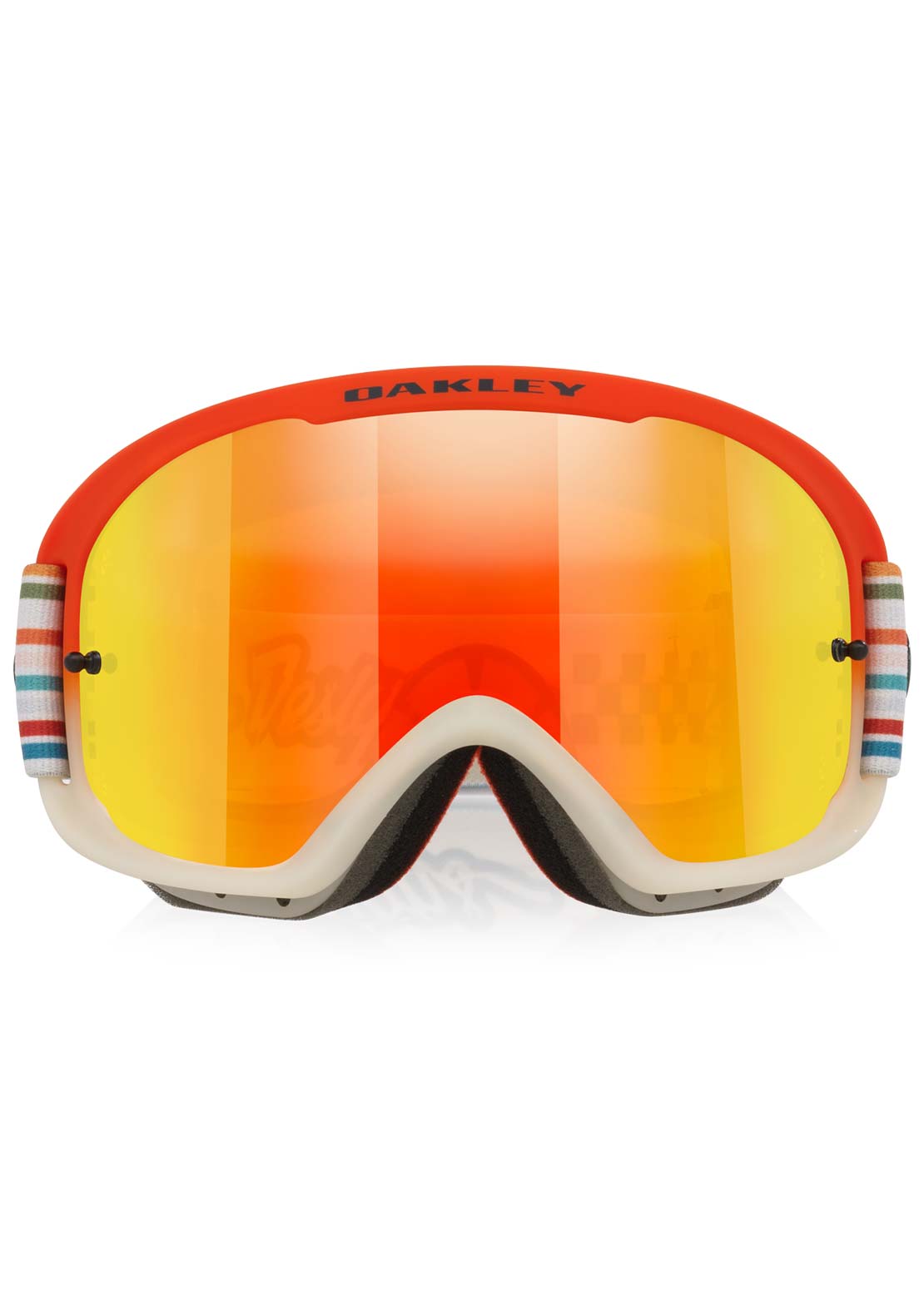 Oakley Unisex O Frame Pro 2.0 MTB Mountain Bike Goggles TLD Orange/Clear/Fire Iridium