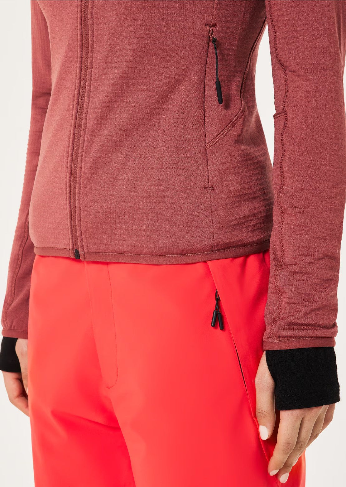 Oakley Women's Canopy Full Zip Sweatshirt Rosewood
