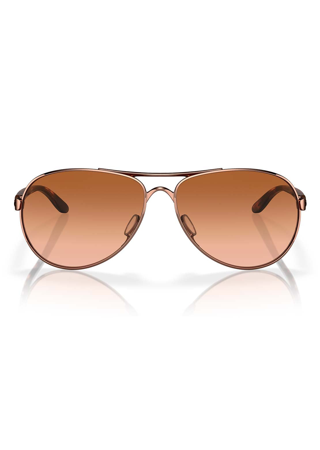 Oakley Women's Feedback Sunglasses Pink/Brown Tortoise