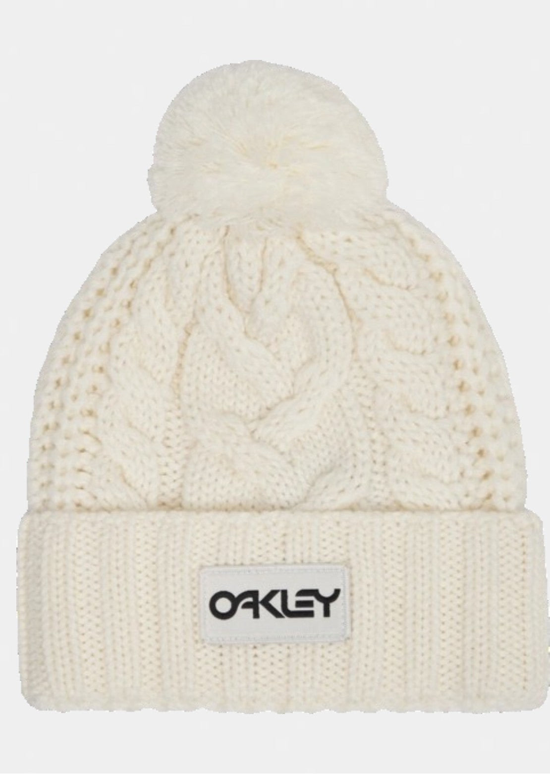 Oakley Women's Harper Pom Beanie Arctic White/Blackout