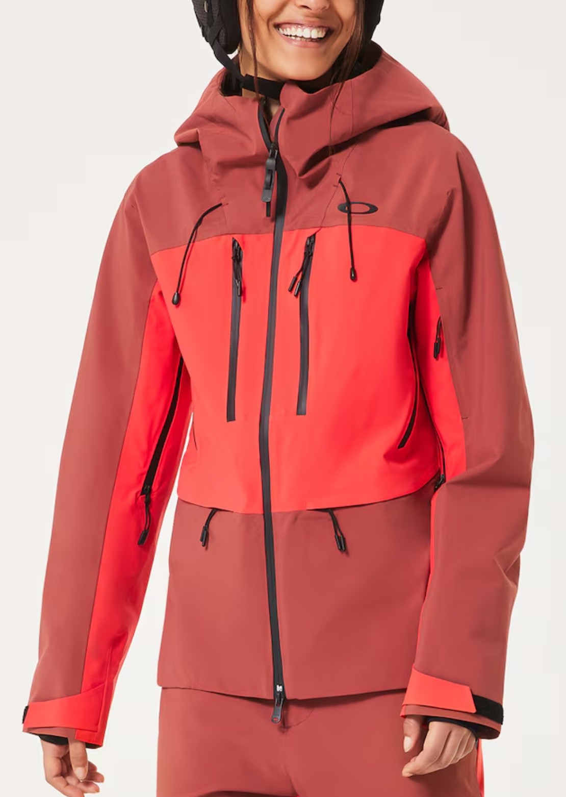 Oakley Women's Kendall RC Shell Jacket Hibiscus Red/Rosewood