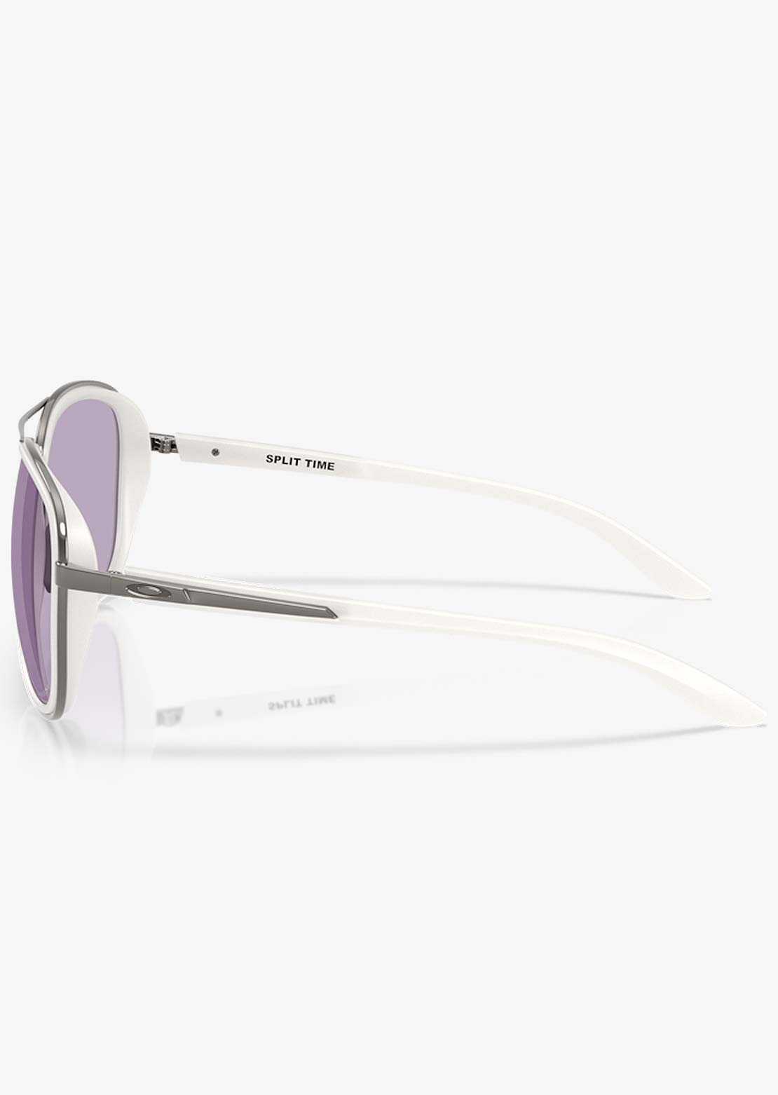 Oakley Women&#39;s Split Time Sunglasses Matte Transparent Mist/Prizm Slate