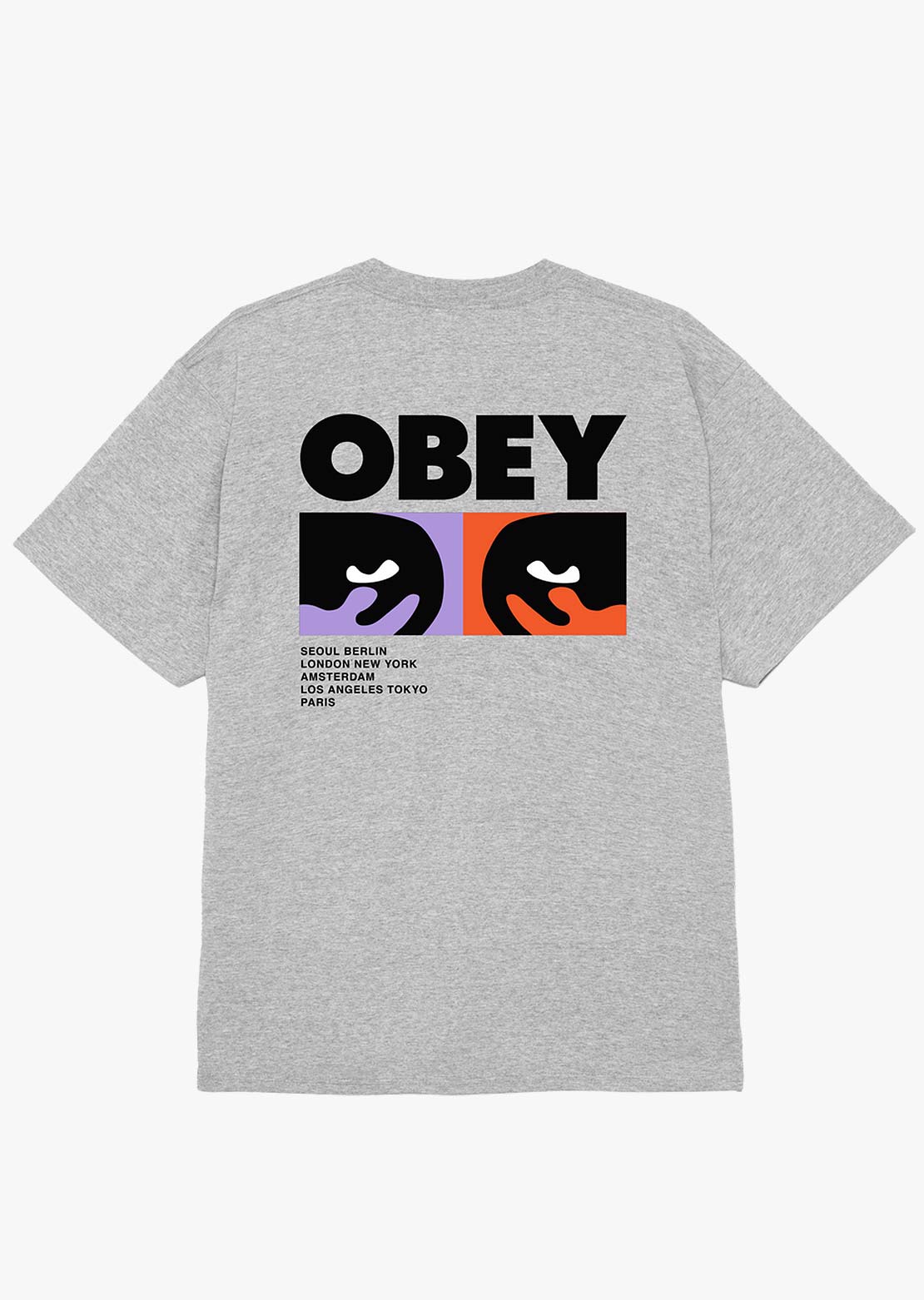 Obey Men's Always Watching T-Shirt Heather Grey