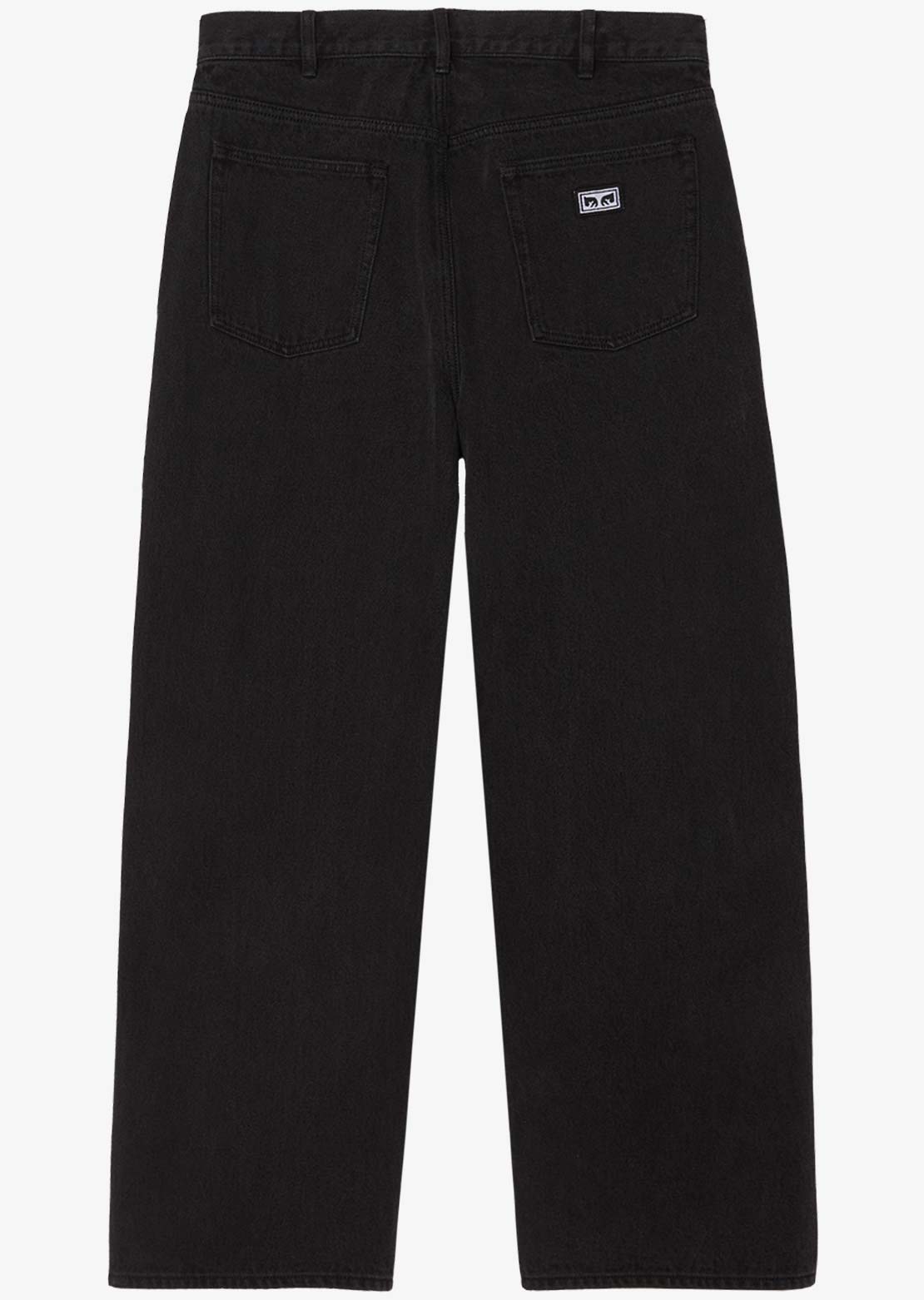 Obey Men's Bigwig Baggy Denim Shorts Black