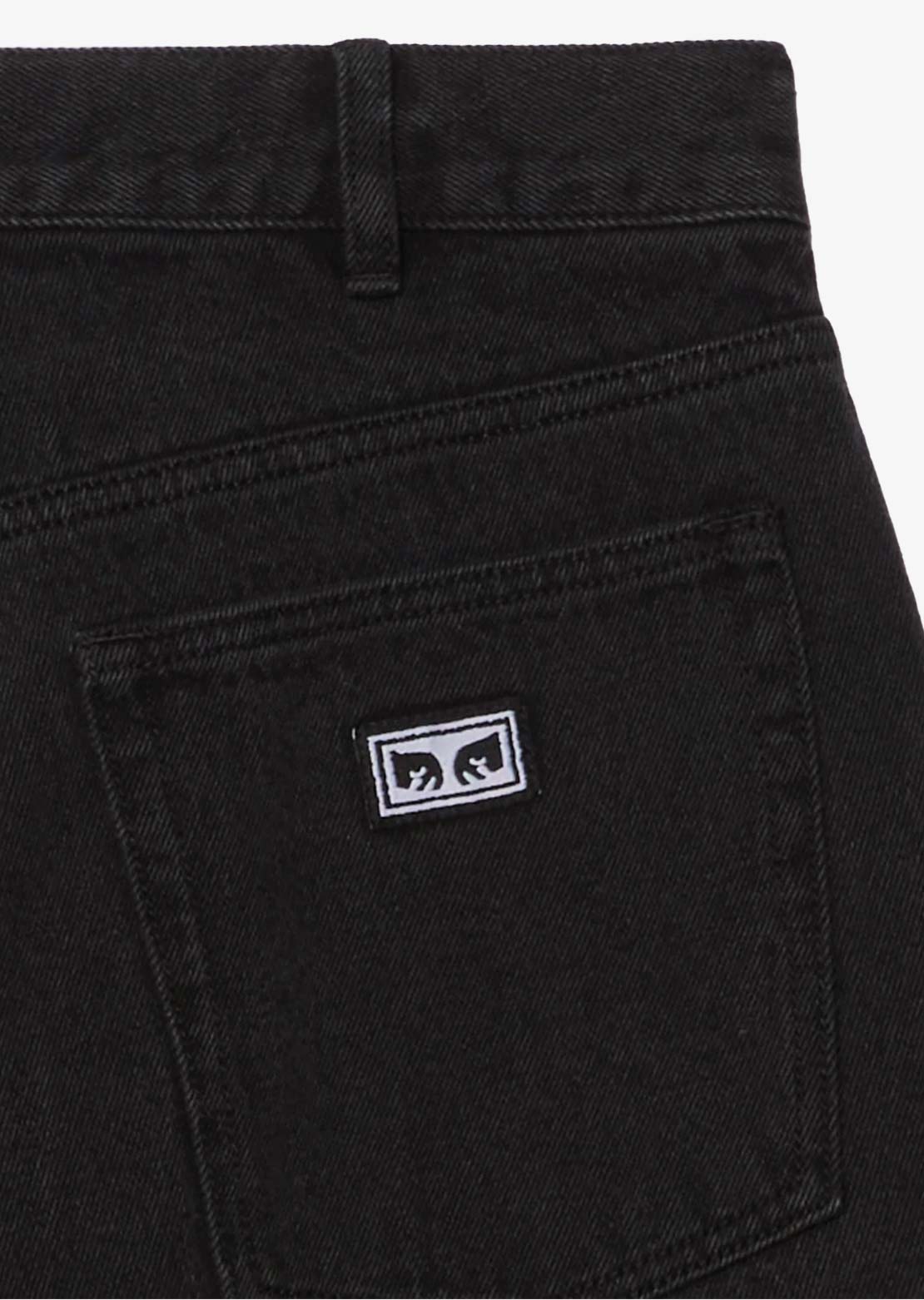 Obey Men's Bigwig Baggy Denim Shorts Black