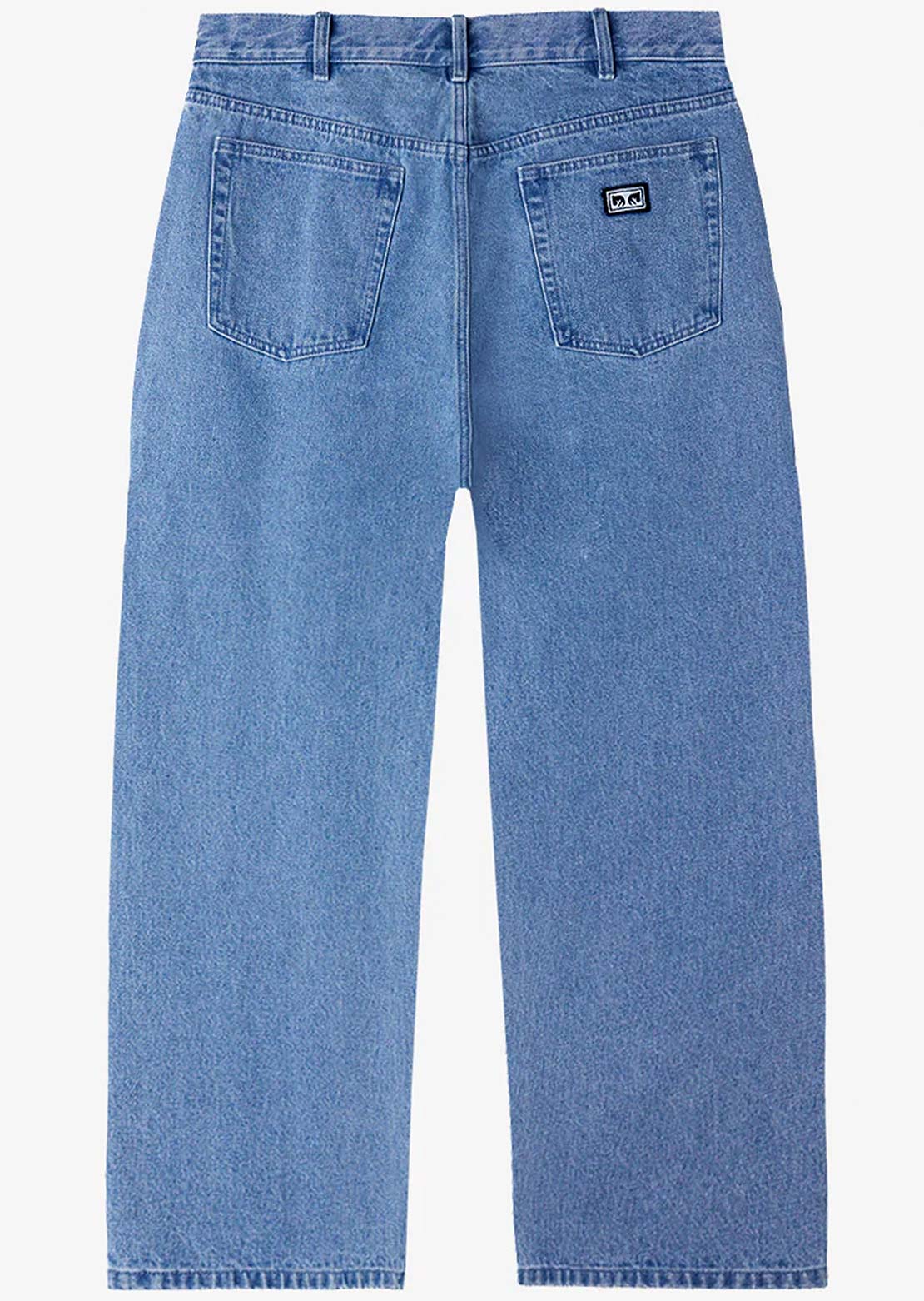 Obey Men's Bigwig Baggy Denim Shorts Light Indigo