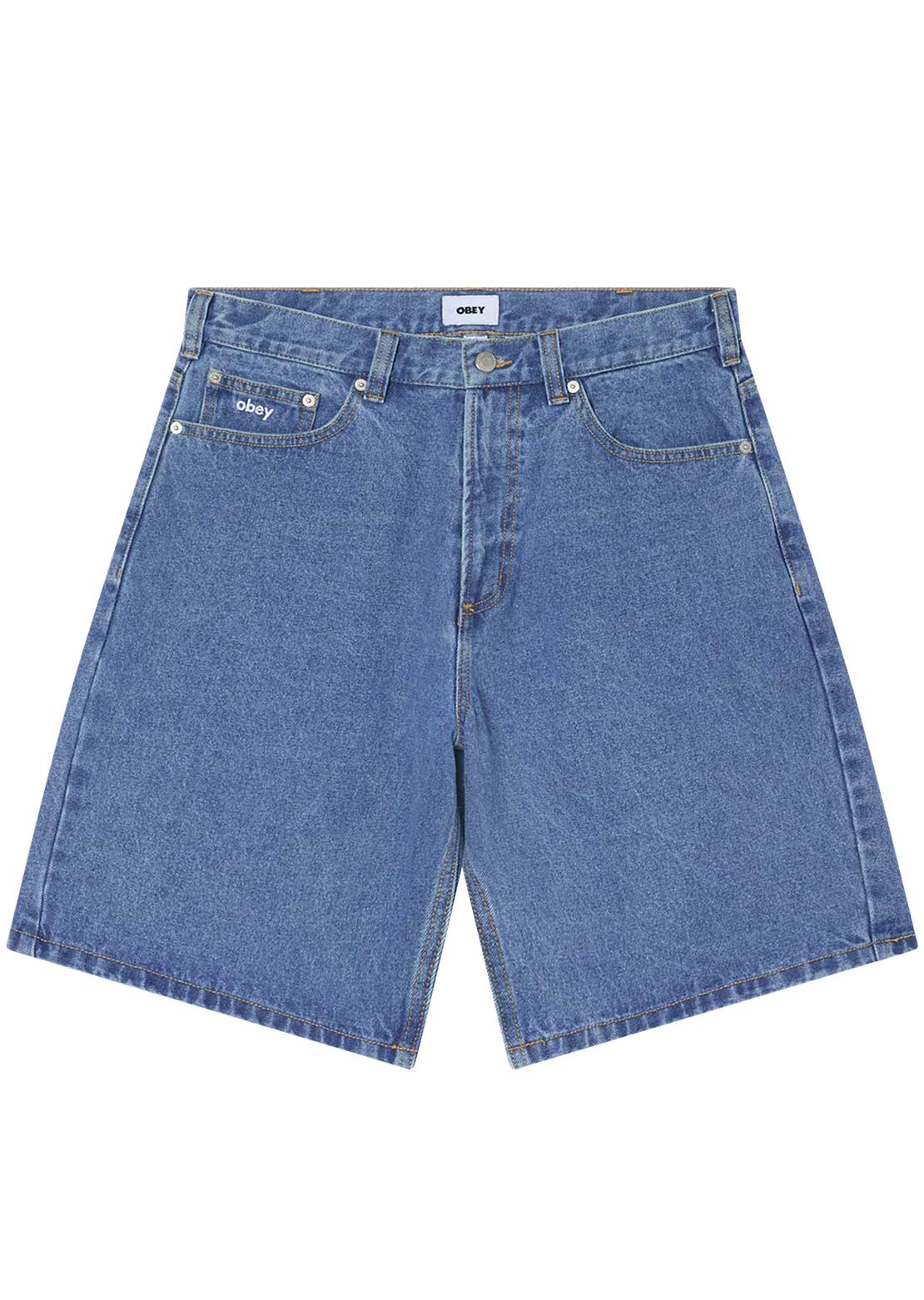 Obey Men's Bigwig Baggy Denim Shorts
