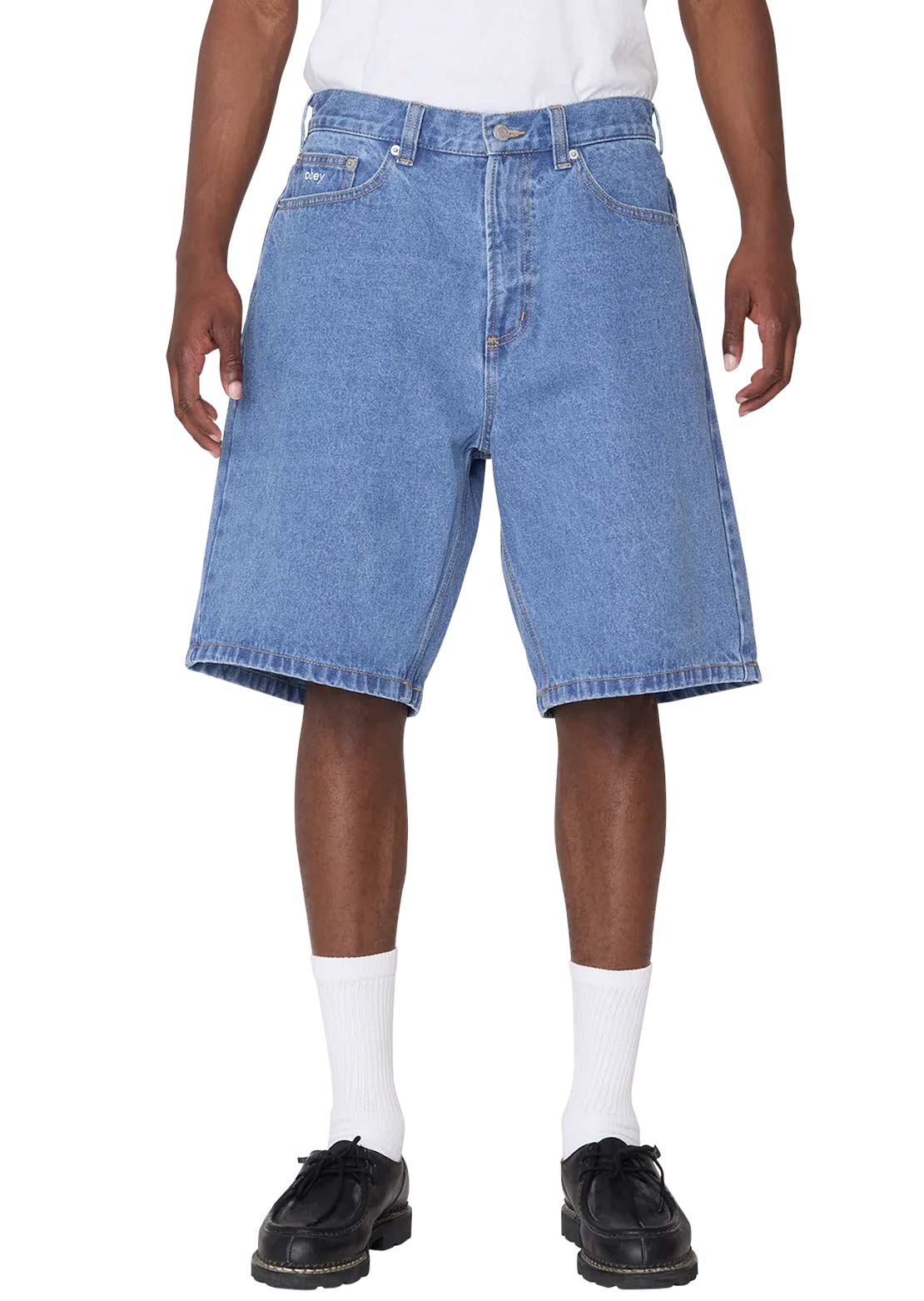 Obey Men's Bigwig Baggy Denim Shorts