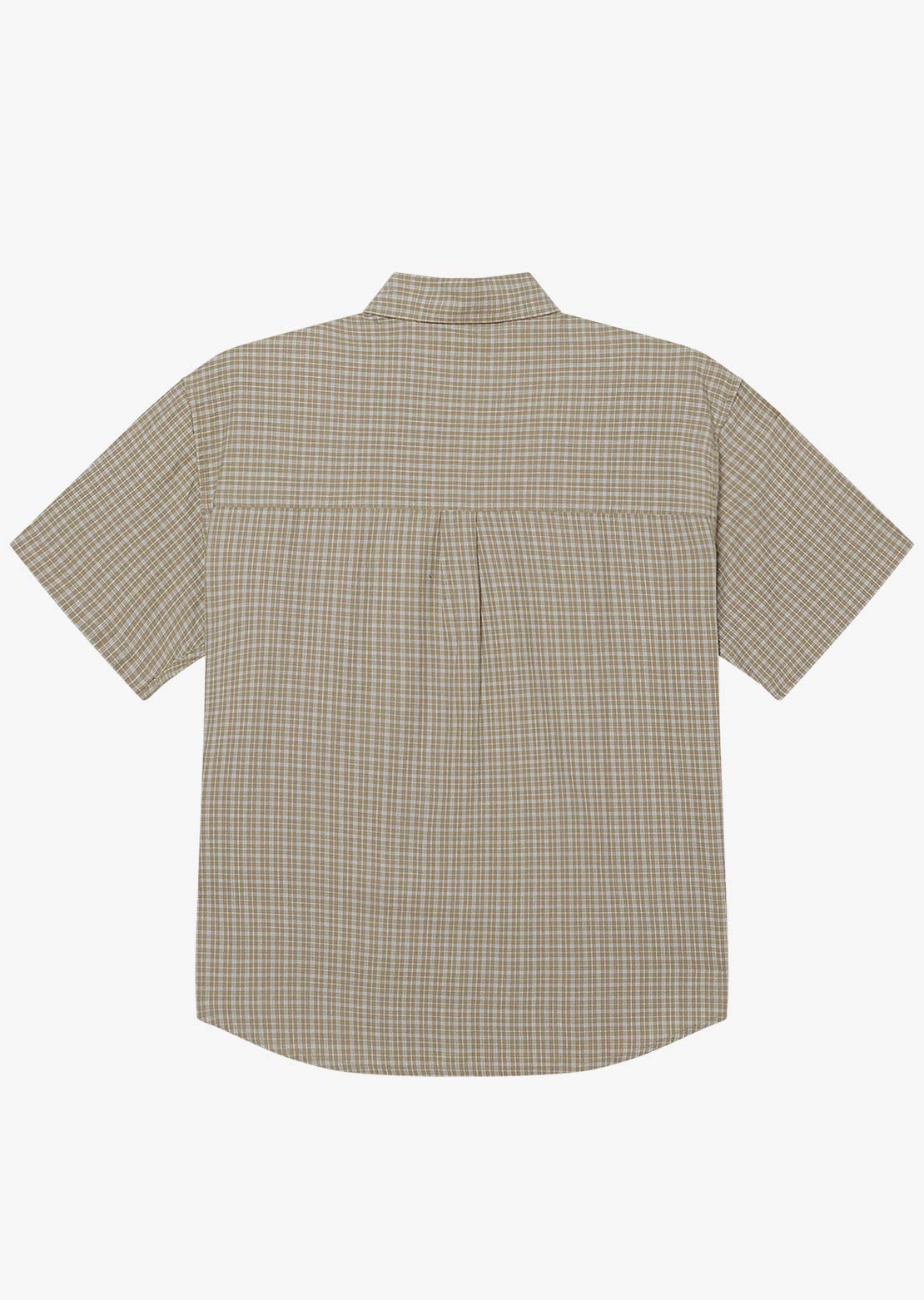 Obey Men's Bigwig Ian Woven Button Up Shirt Dried Sage Multi
