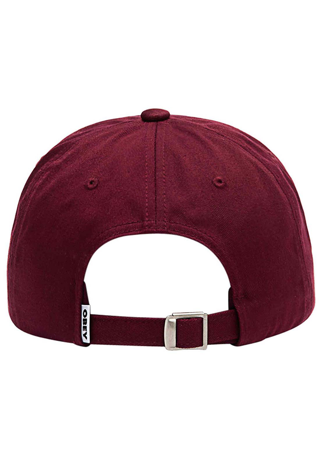 Obey Men's Bold Curve 6 Panel Strapback Cap Port