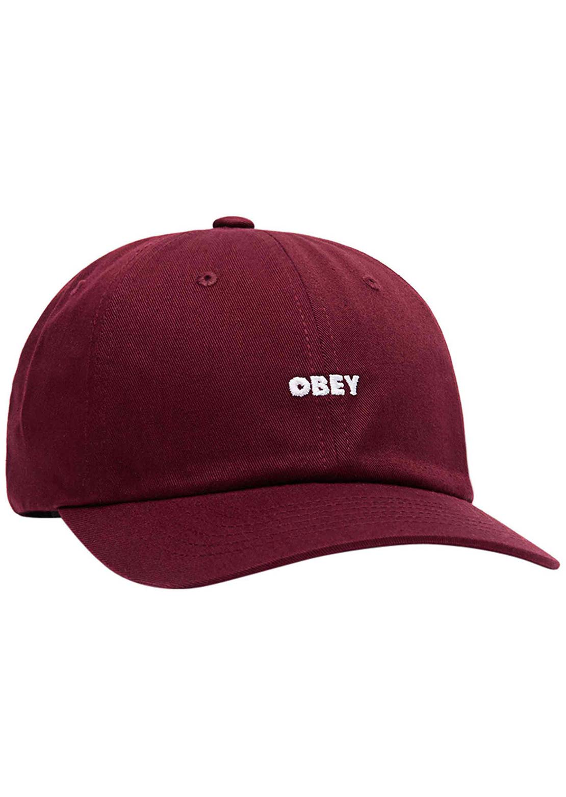 Obey Men's Bold Curve 6 Panel Strapback Cap Port
