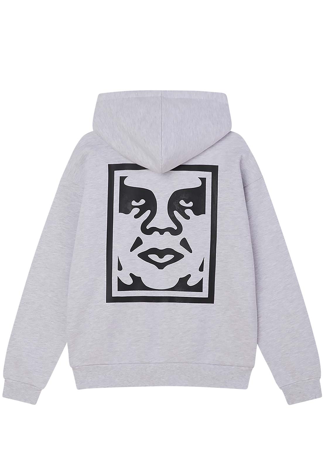 Obey Men's Bold Icon Extra Heavy Hood Ash Grey