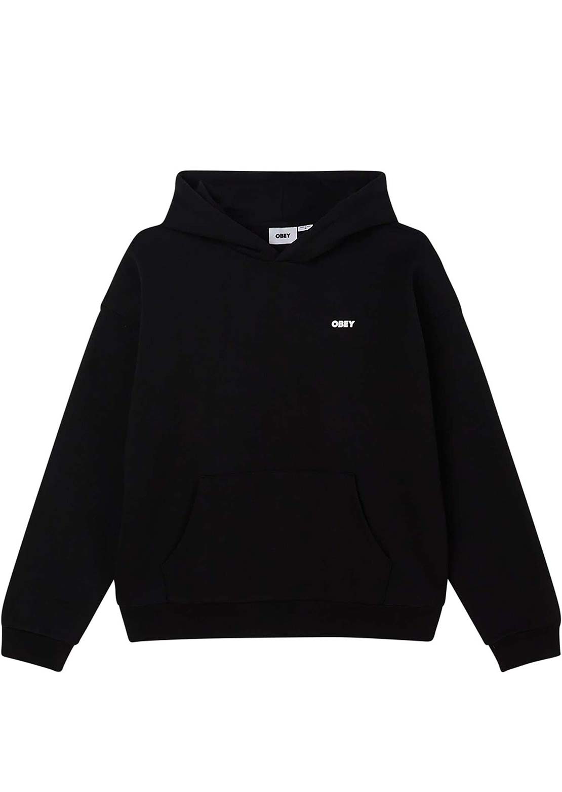 Obey Men's Bold Icon Extra Heavy Hood Black