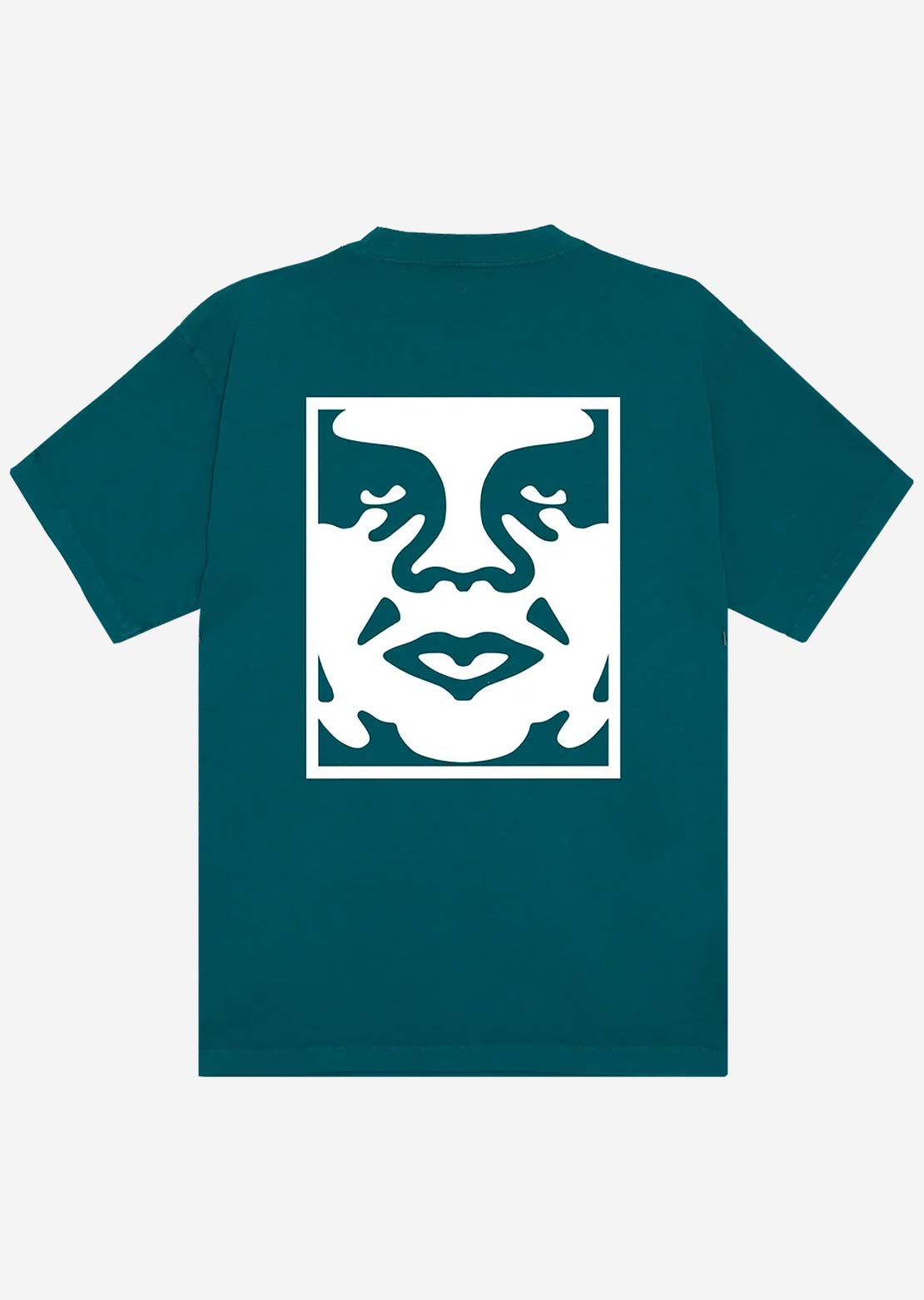 Obey Men's Bold Icon Face Box T-Shirt Pigment Shaded Spruce