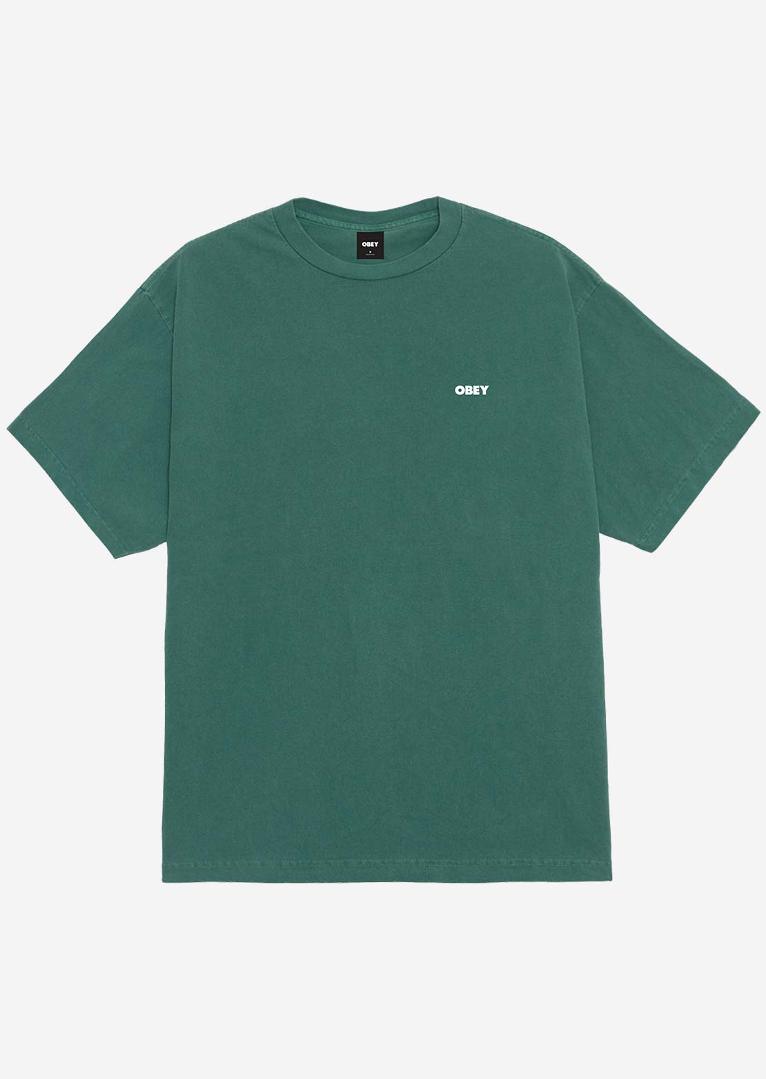 Obey Men's Bold Icon Face Box T-Shirt Pigment Shaded Spruce