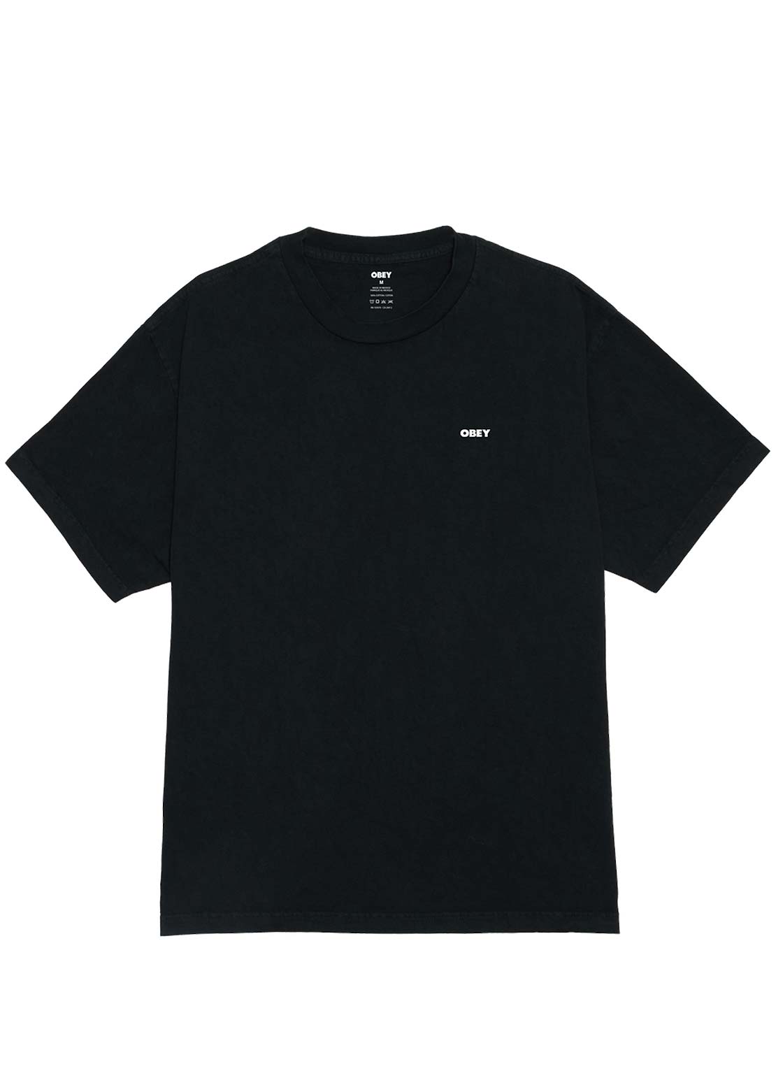 Obey Men&#39;s Bold Icon Face Pigment Hw T-Shirt Pigment True Vintage Black